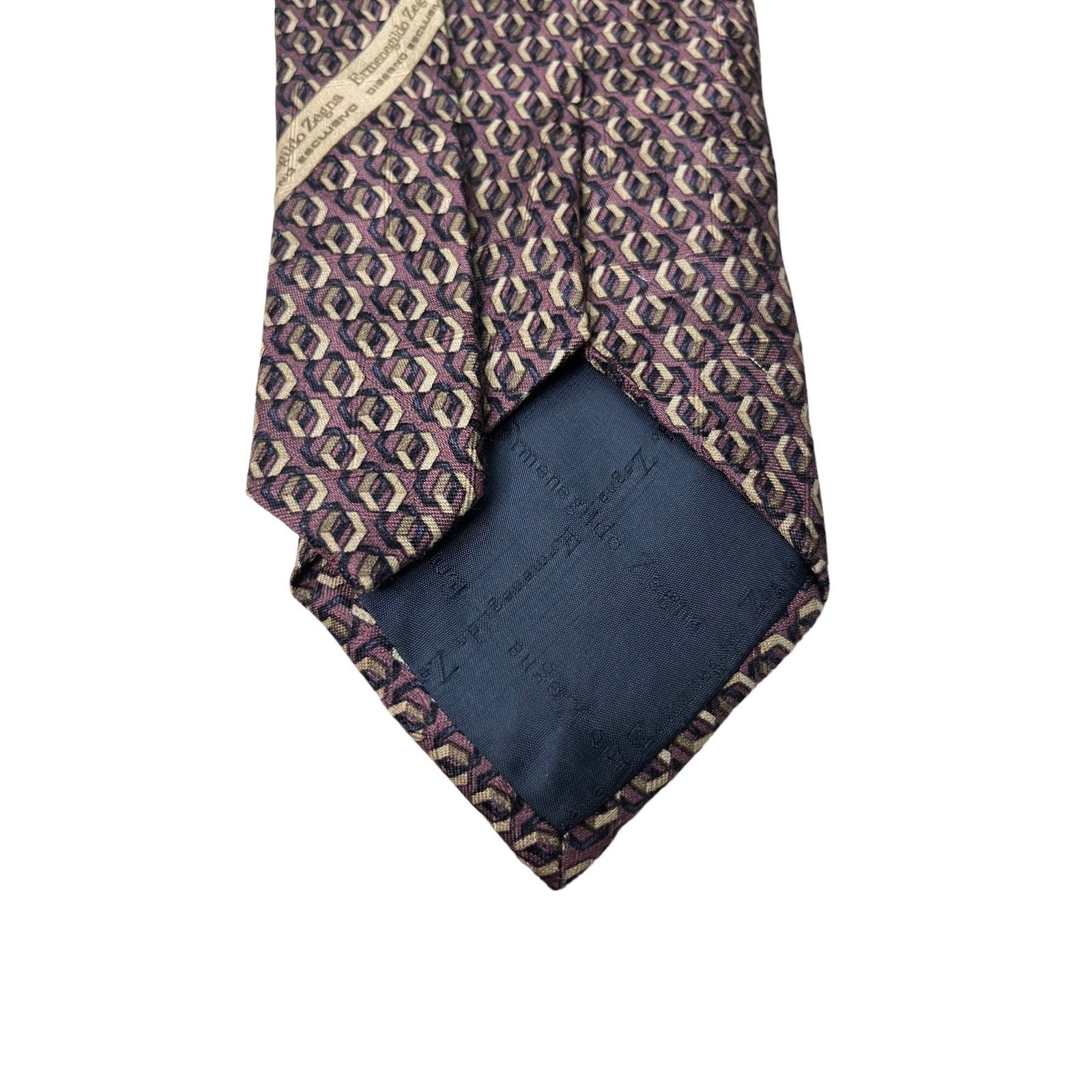 Ermenegildo Zegna Ermenegildo Zegna Purple Silk tie Made in Italy Size ONE SIZE - 10 Thumbnail