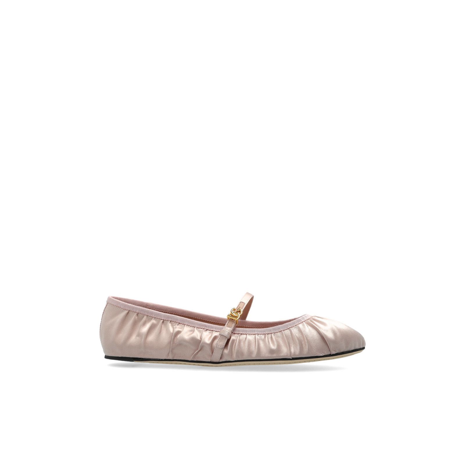 DOLCE&GABBANA Pink Satin Ballerina Flats New & Authentic (Wo
