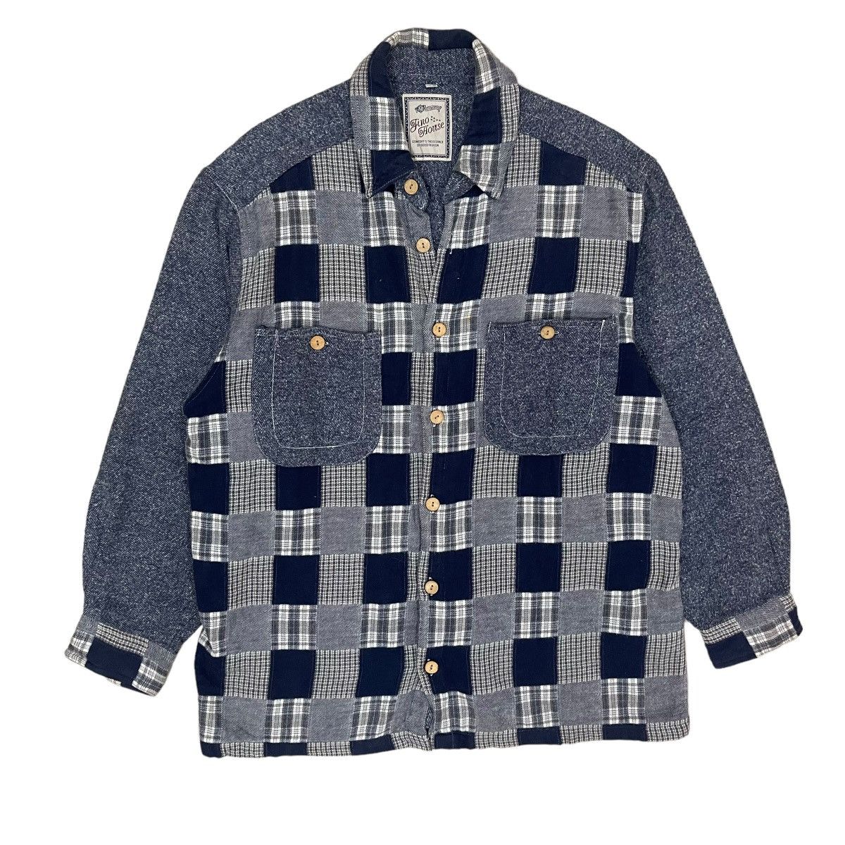 Japanese Brand × Vintage ⚡️Fino House Patchwork Double Pocket Button Jacket Size US S / EU 44-46 / 1 - 1 Thumbnail