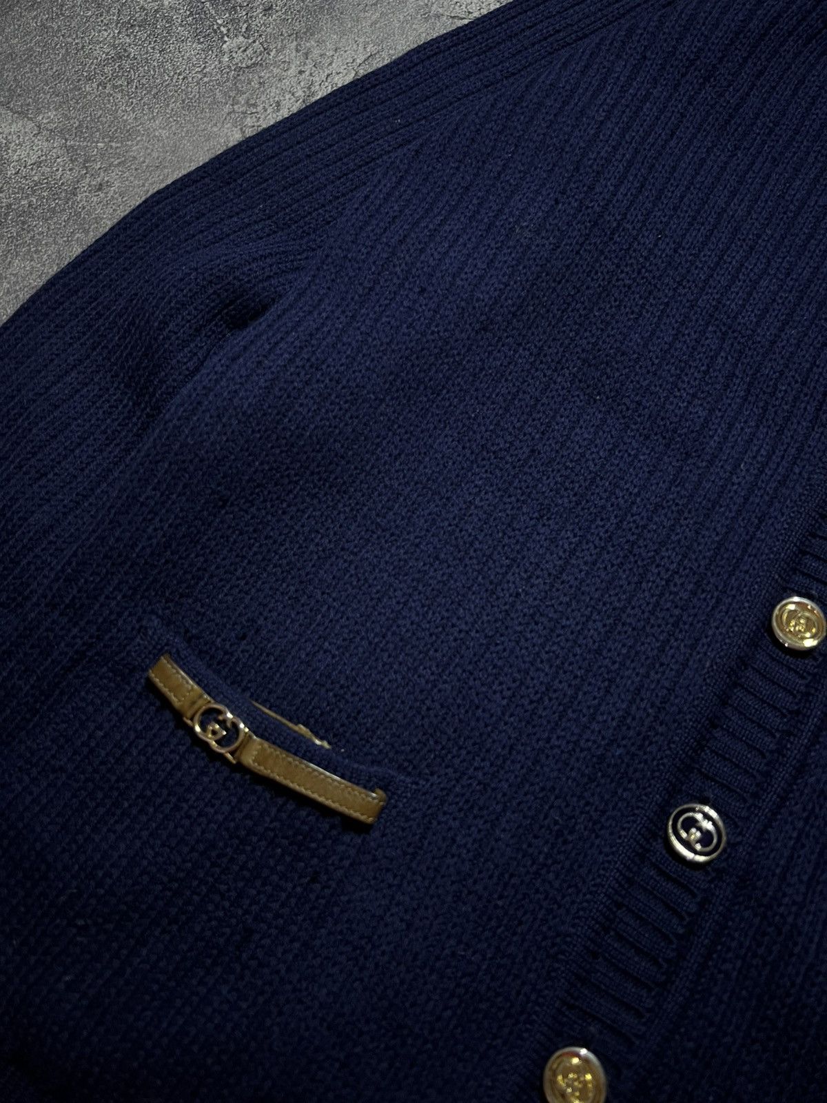 Gucci RARE Gucci 60s-70s Buttom-Ups Wool Cardigan Sweater Size XL / US 12-14 / IT 48-50 - 5 Thumbnail