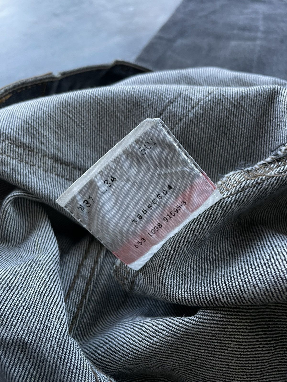 Levi's × Vintage VTG 90s Levi's 501 Superblack (Dark Grey) #553 Size US 31 - 13 Thumbnail