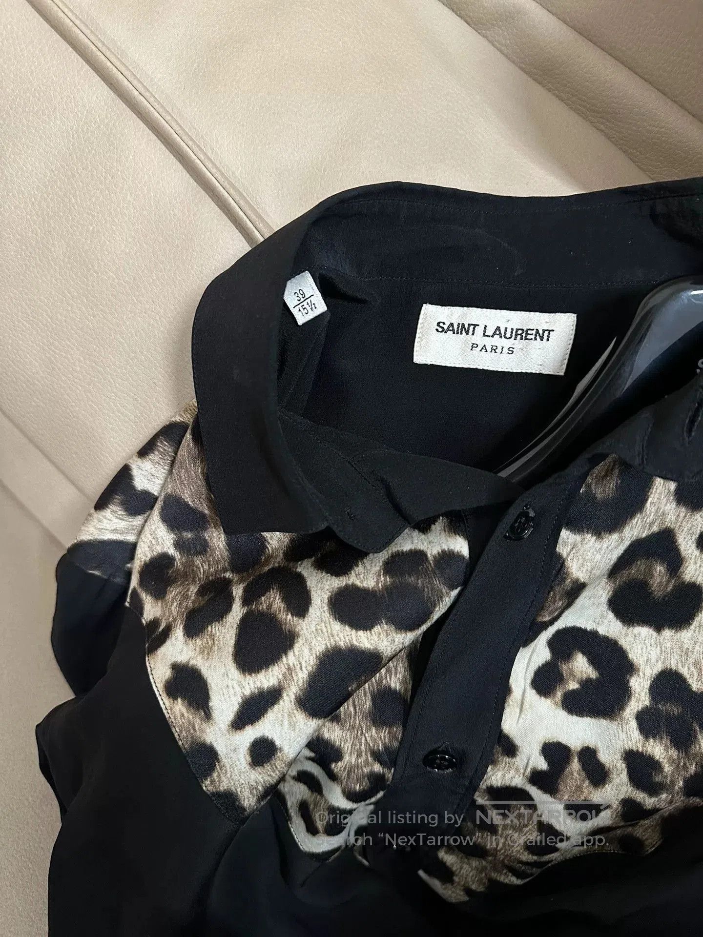 Saint Laurent Paris Saint Laurent Leopard Print Shirt. Size US M / EU 48-50 / 2 - 4 Thumbnail