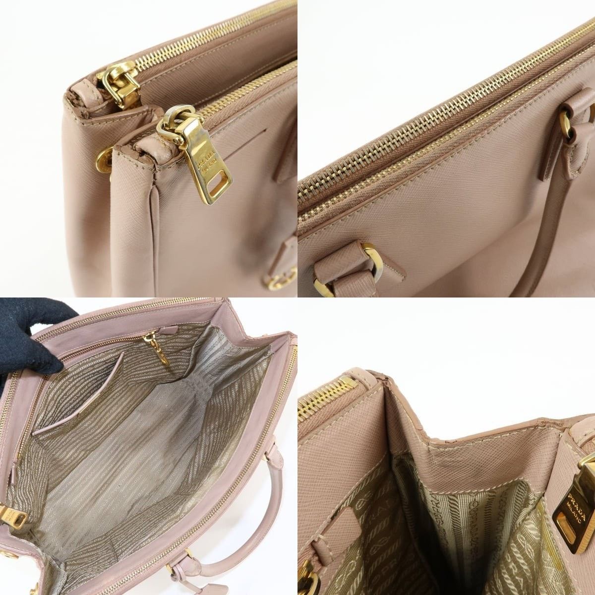 Prada Prada Galleria Saffiano Tote Pink Size ONE SIZE - 7 Thumbnail