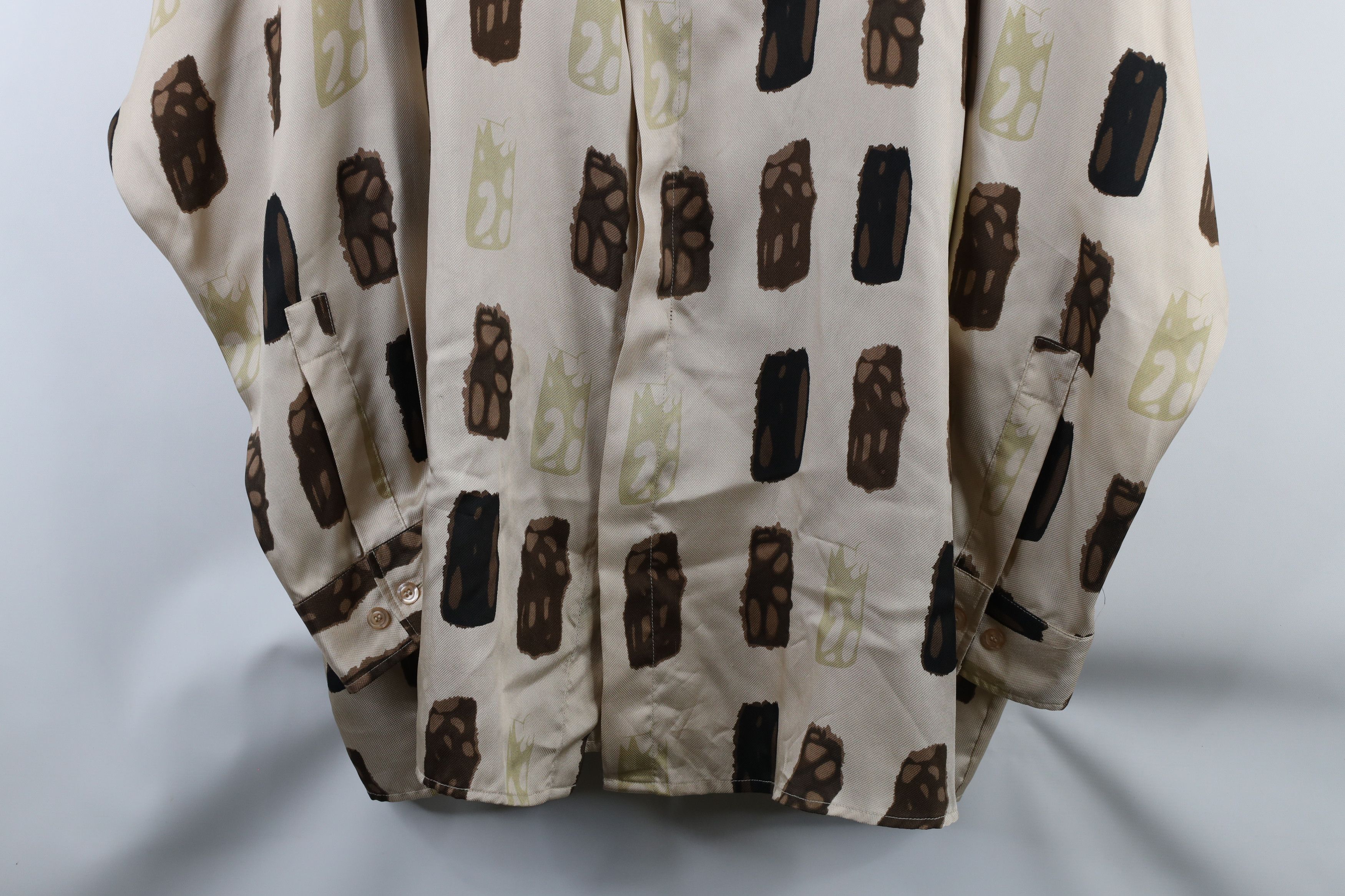 Gemelli × Vintage Vintage 90s Genelli Silk Long Sleeve Collared Button Shirt Size US XXL / EU 58 / 5 - 3 Thumbnail