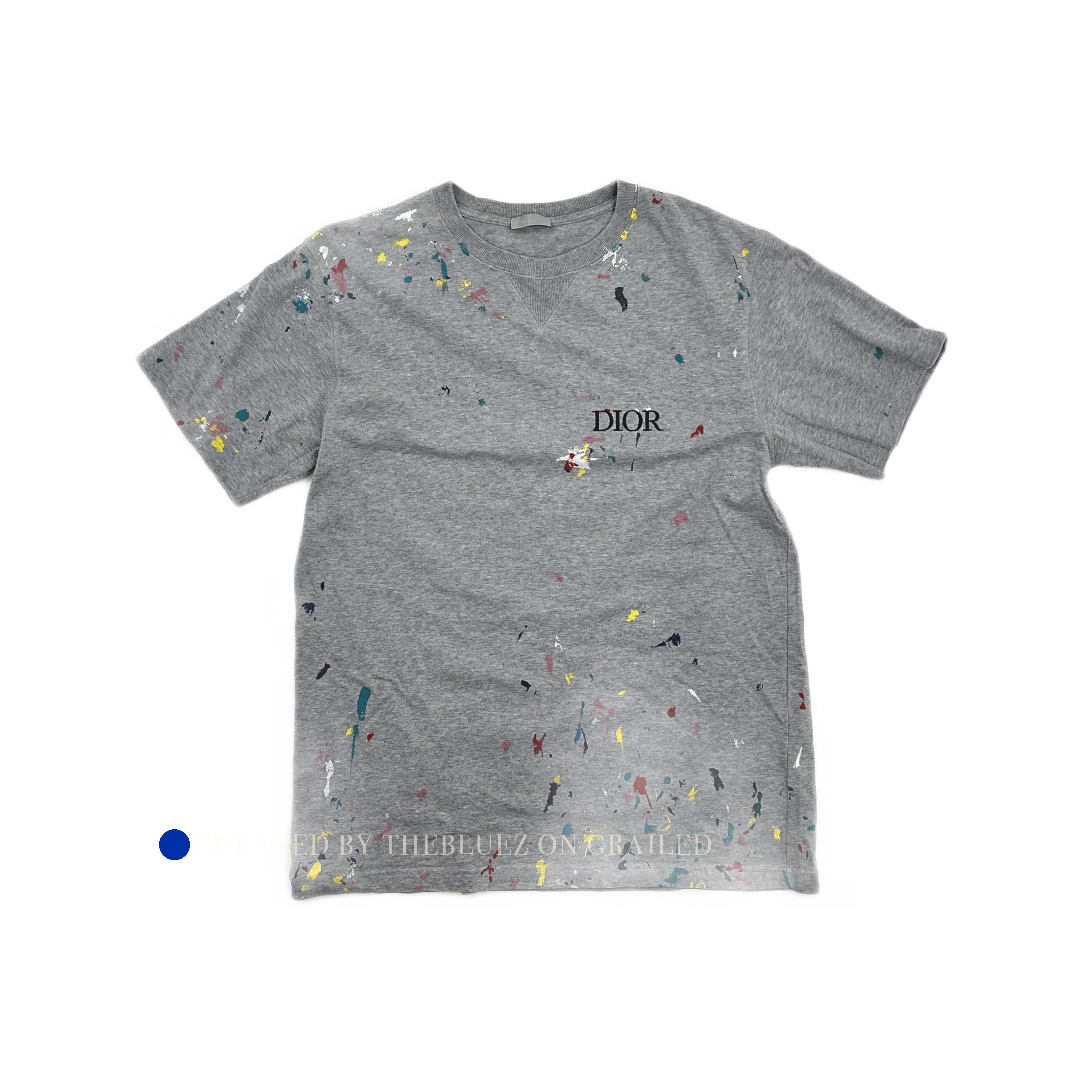 Dior Cristian Dior Paint Splatter T-Shirt | Grailed
