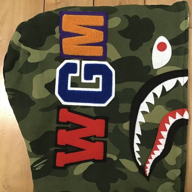 Bape BAPE Shark full zip hoodie Purple camo x Green camo APE Size US M / EU 48-50 / 2 - 4 Thumbnail