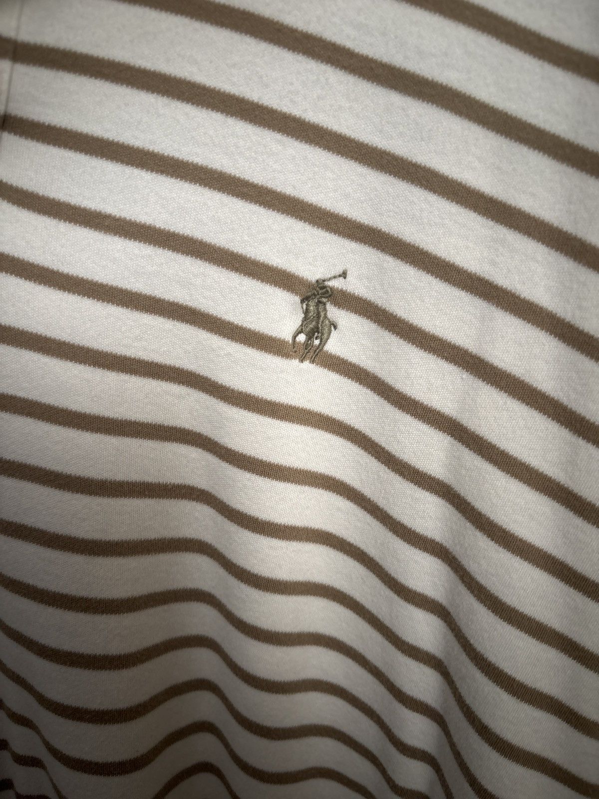 Polo Ralph Lauren Vintage Polo Ralph Lauren Beige Polo Size US XL / EU 56 / 4 - 3 Thumbnail