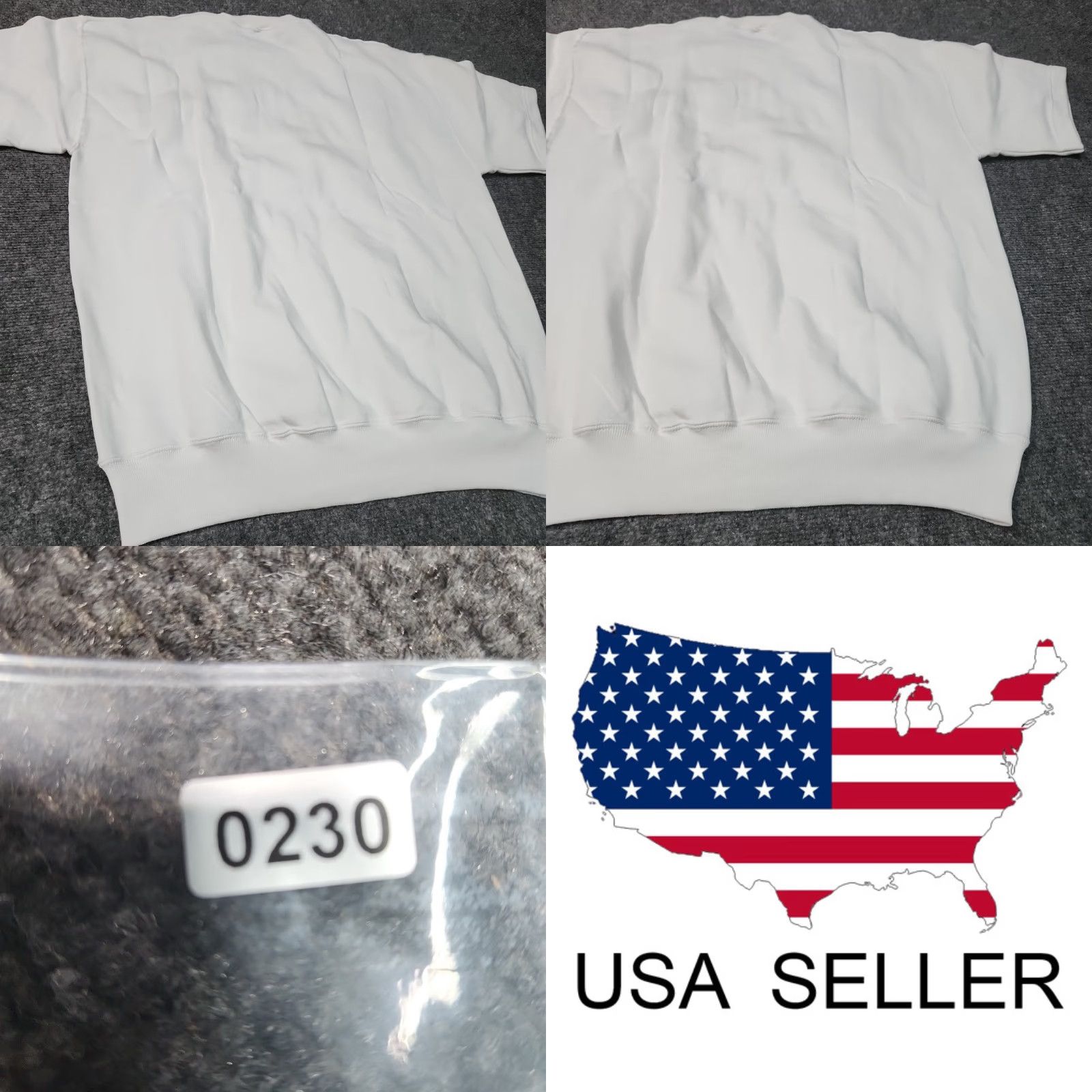 Jerzees VINTAGE Jerzees Sweatshirt Plain White Crewneck Men XL Short Sleeve Sporty 90s USA College Classic Size US XL / EU 56 / 4 - 9 Thumbnail