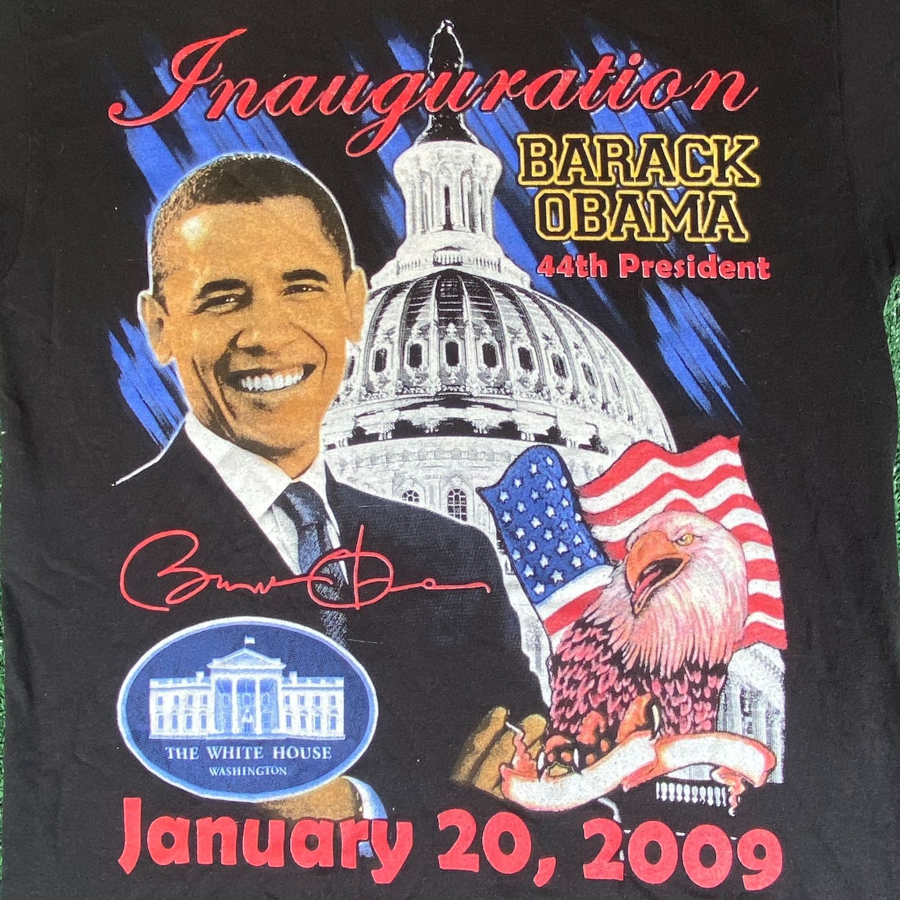 Anvil Vintage Y2K Barack Obama Shirt Inauguration USA President Te Size US L / EU 52-54 / 3 - 3 Thumbnail