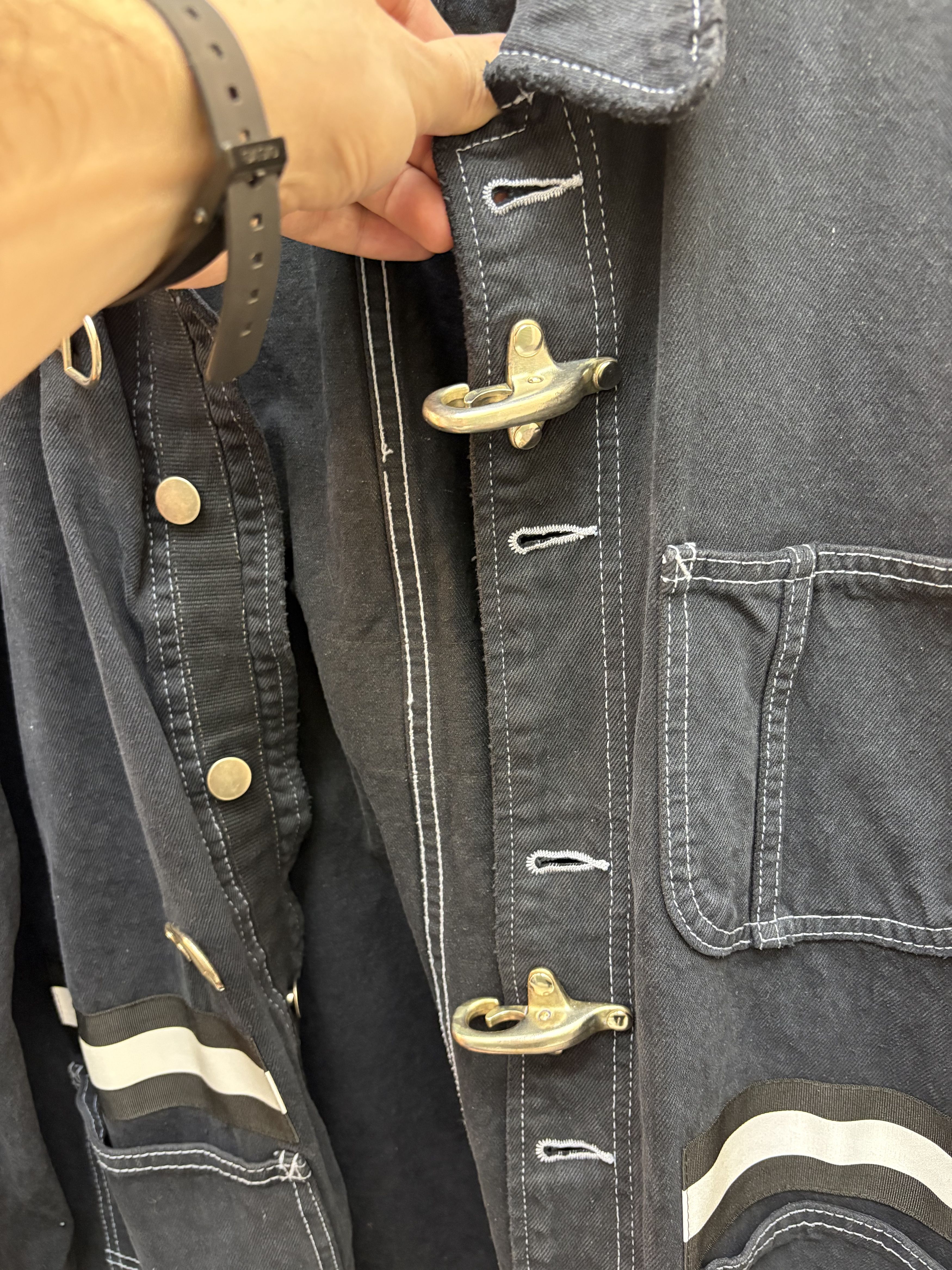 Assembly New York Reflective Fireman Clasp Denim Jacet Size US L / EU 52-54 / 3 - 3 Thumbnail