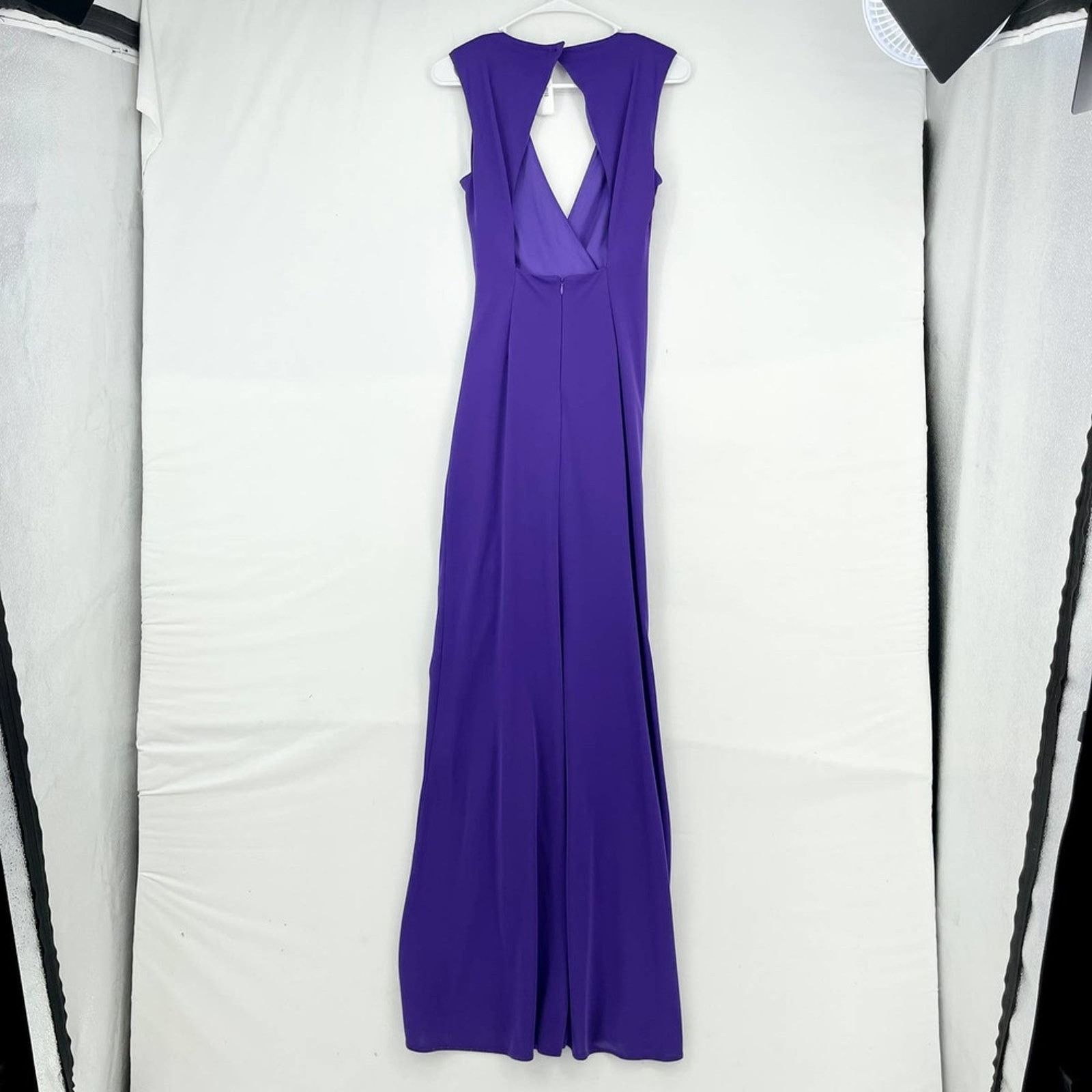 Other One33 Social High-Low Draped V-Neck ruffle Gown size 2 Size XS / US 0-2 / IT 36-38 - 6 Thumbnail