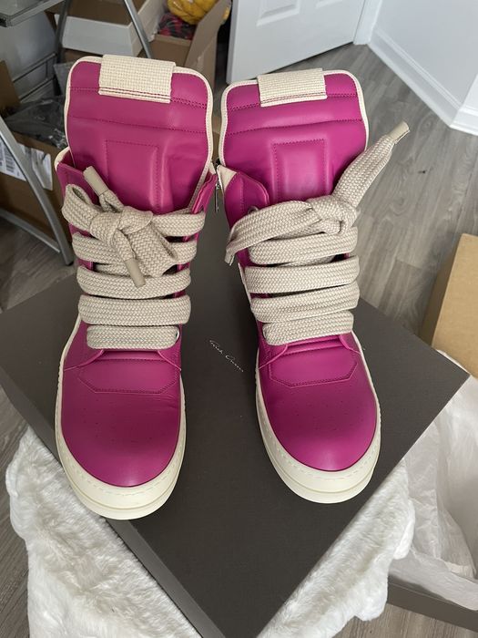 Rick Owens Rick Owens pink jumbo geobaskets | Grailed