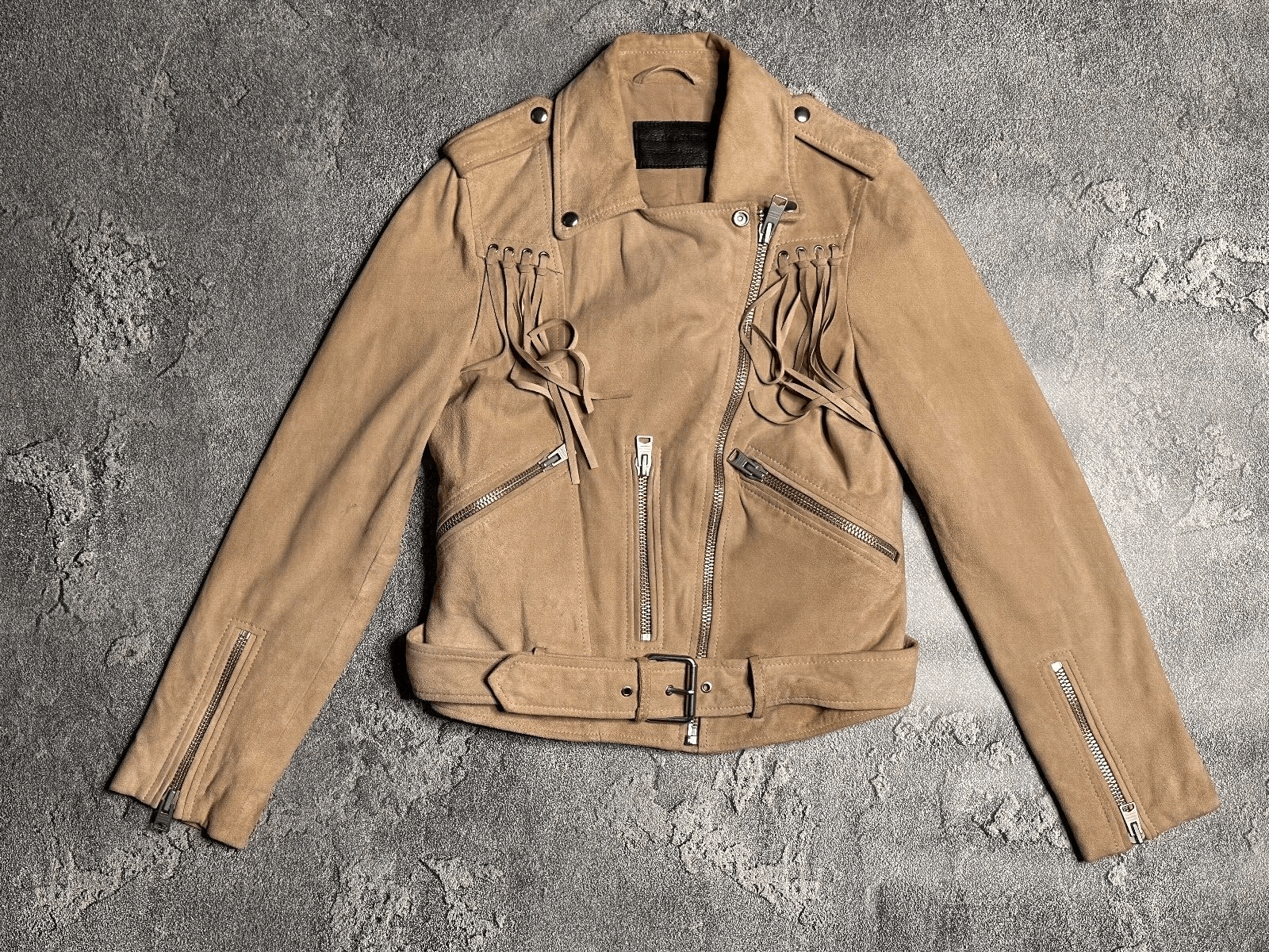 Allsaints AllSaints tassel balfern leather jacket Size S / US 4 / IT 40 - 1 Thumbnail