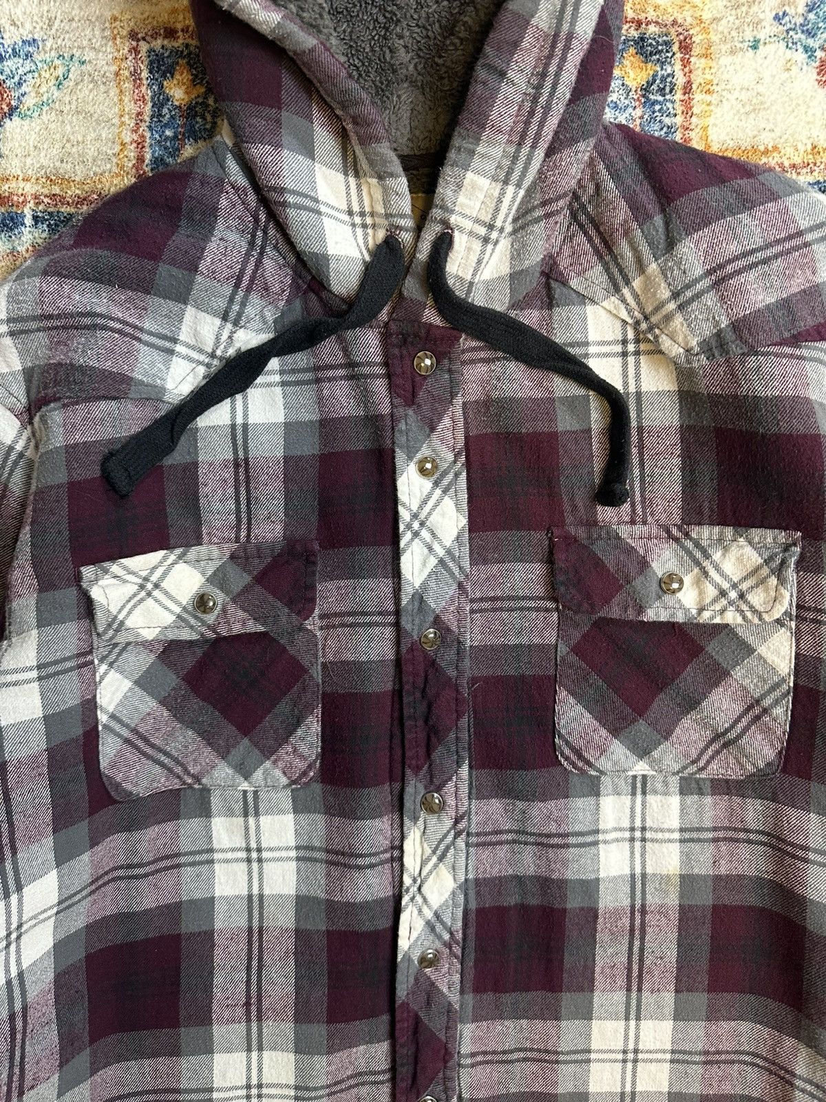 JNCO × Vintage Vintage JNCO Sherpa Lined Plaid Jacket Large Size US L / EU 52-54 / 3 - 4 Thumbnail