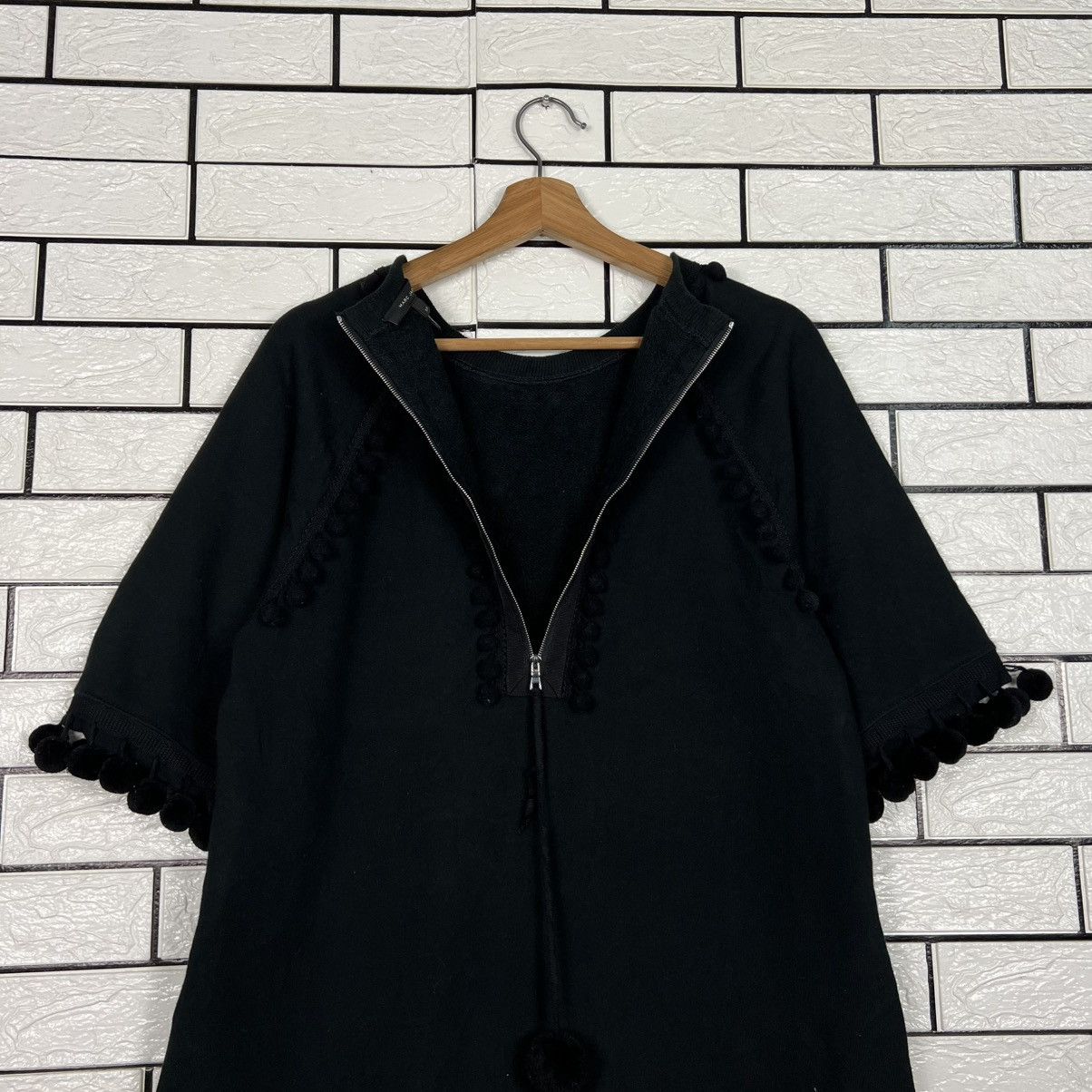 Marc Jacobs MARC JACOBS Black Half Zip on Back Long Shirt #4237-C193 Size S / US 4 / IT 40 - 20 Thumbnail