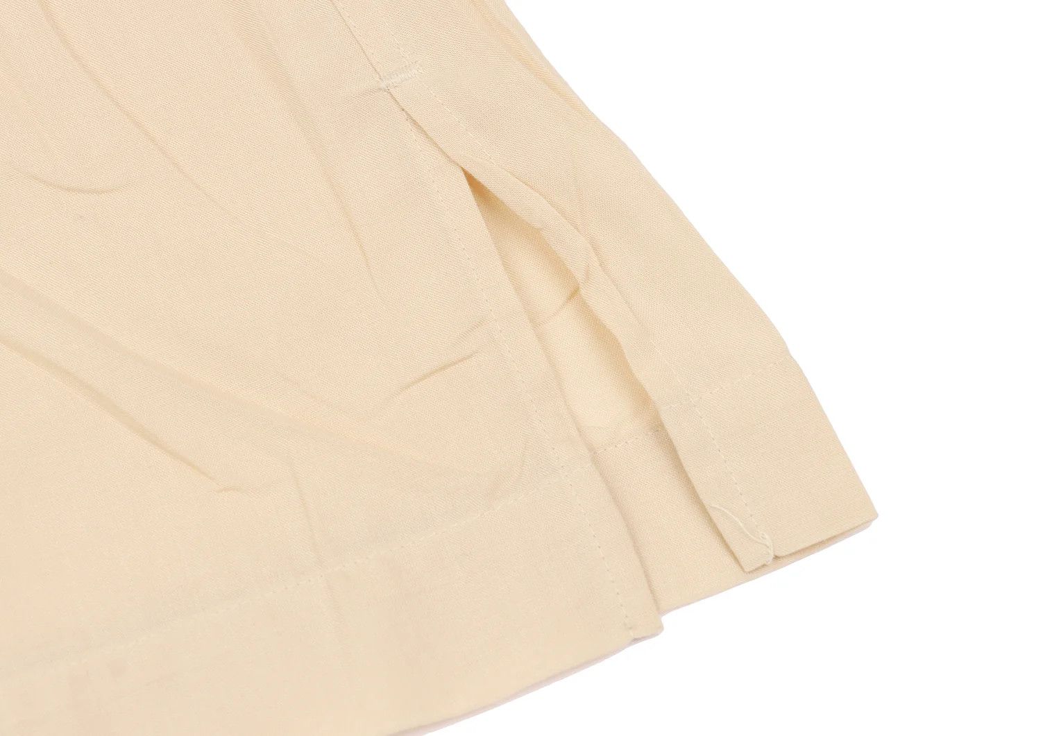 Issey Miyake Band Collar Zip-Up Shirt in Beige, Size M Size US M / EU 48-50 / 2 - 10 Thumbnail