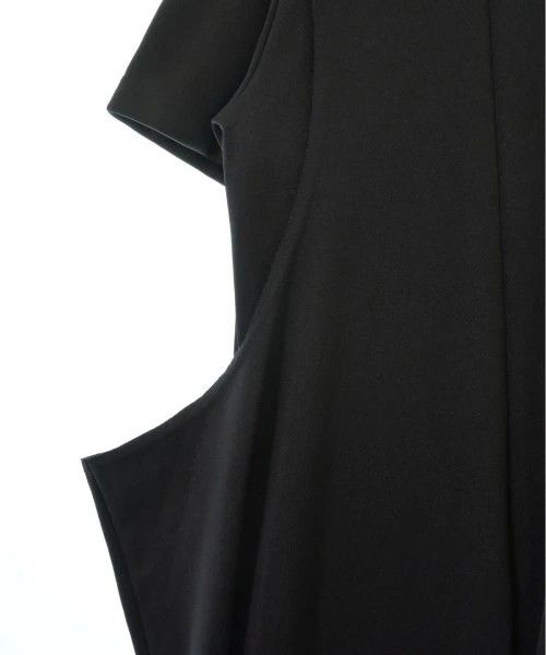 Comme des Garcons Homme Plus T-Shirts Polyester Plain Crewneck Uneven Hem Black Size US XL / EU 56 / 4 - 4 Thumbnail