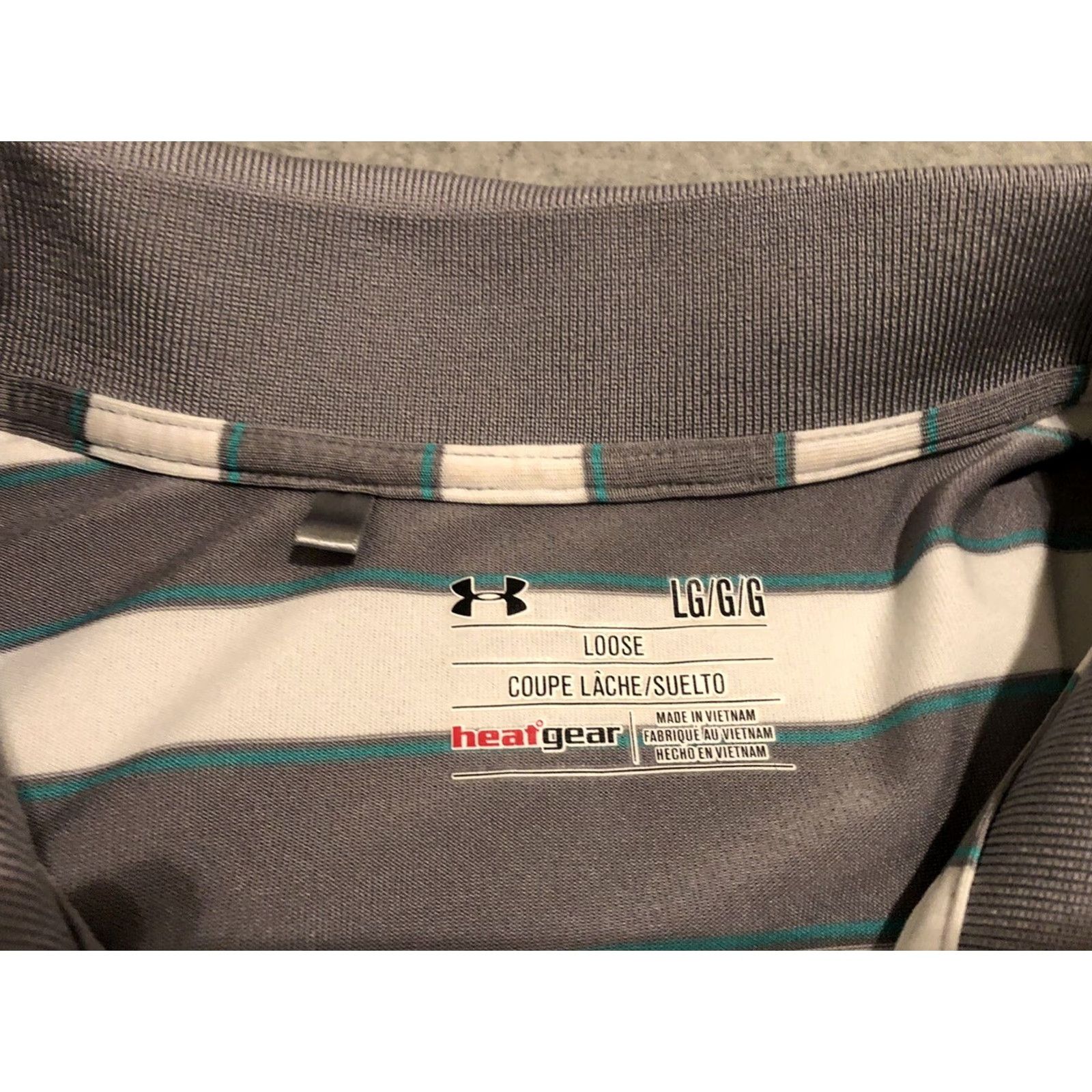 Under Armour Under Armour Golf Polo Shirt Striped Multicolor Short Sleeve Mens Large Size US L / EU 52-54 / 3 - 2 Thumbnail