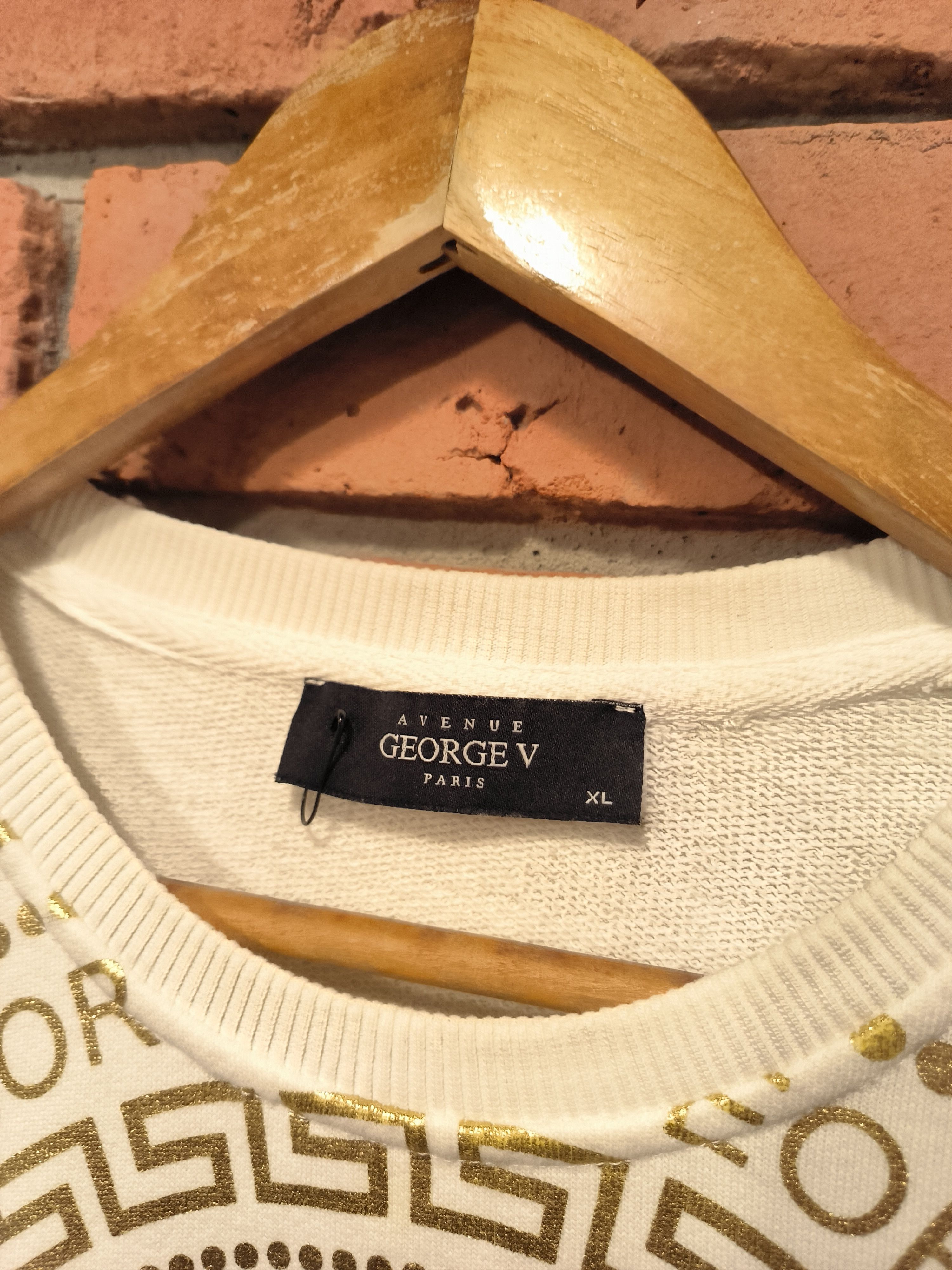Other Avenue George V Paris Print Logo Crewneck Sweatshirt Size US XL / EU 56 / 4 - 6 Thumbnail