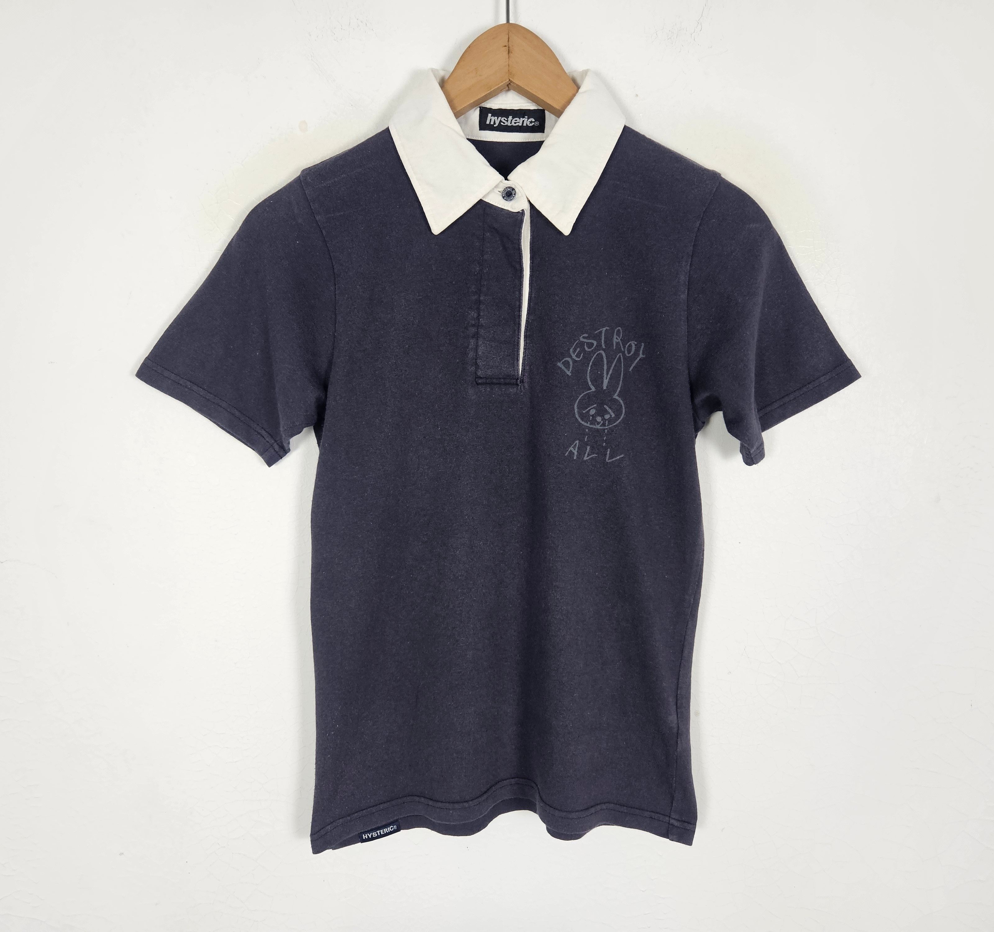 Hysteric Glamour Hysteric Glamour destroy all polo shirt Size US XS / EU 42 / 0 - 3 Thumbnail