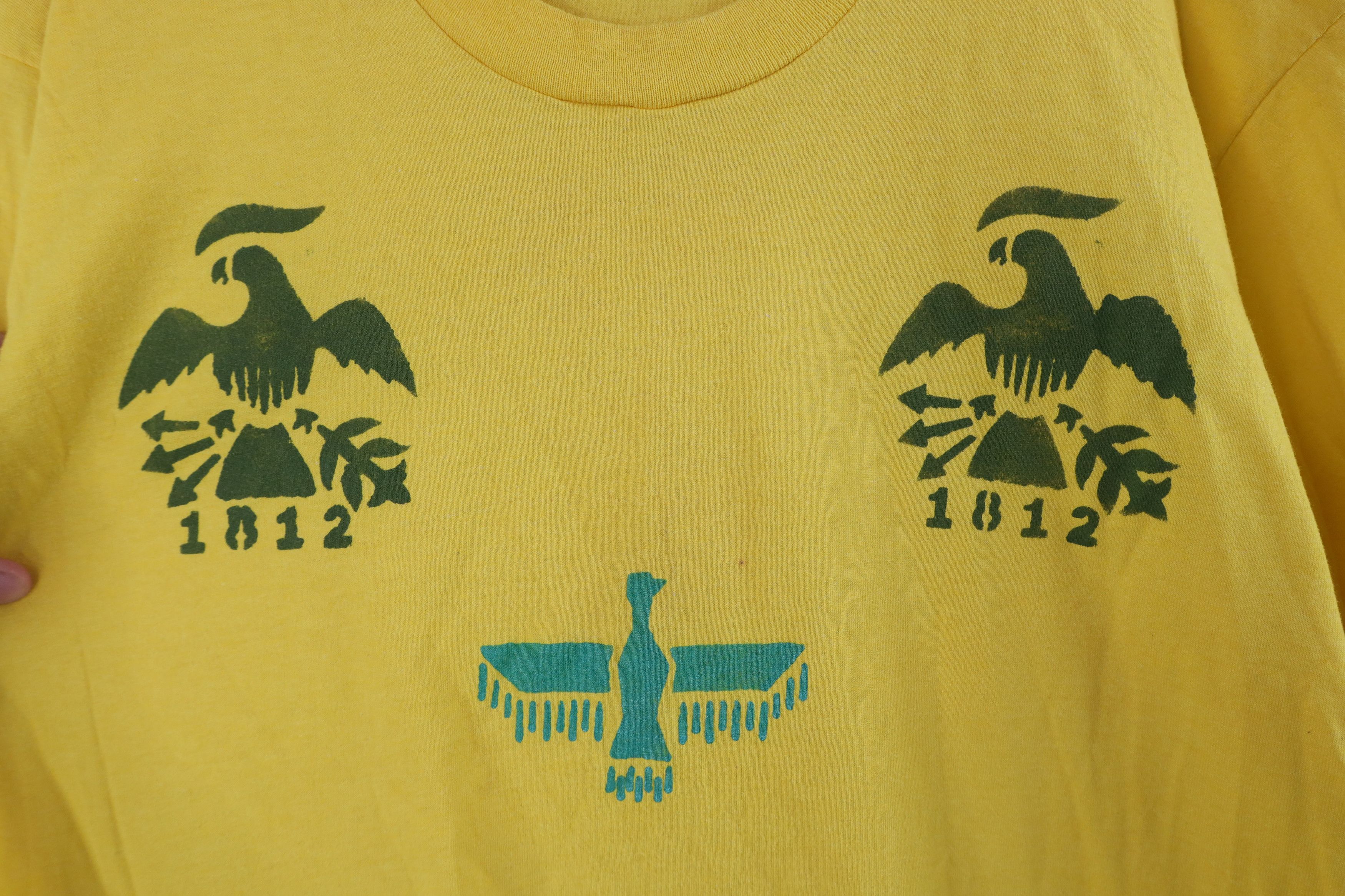 Vintage Vintage 90s Scouts of America Eagle Stamp T-Shirt Yellow USA Size US XL / EU 56 / 4 - 8 Thumbnail