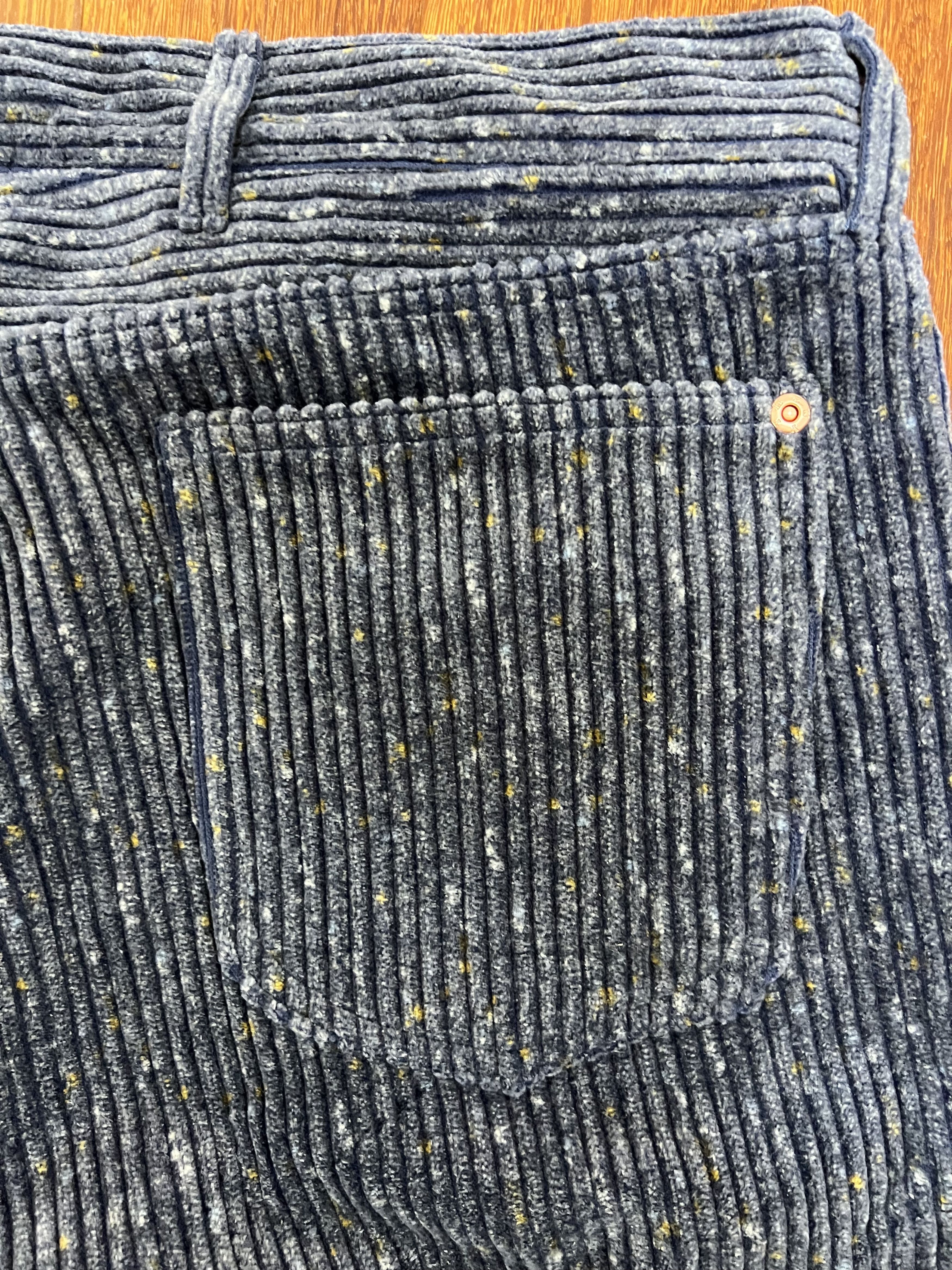 WYTHE 💚 Wythe Italian Donegal Corduroy Five Pocket Pants Blue Size US 34 / EU 50 - 7 Thumbnail