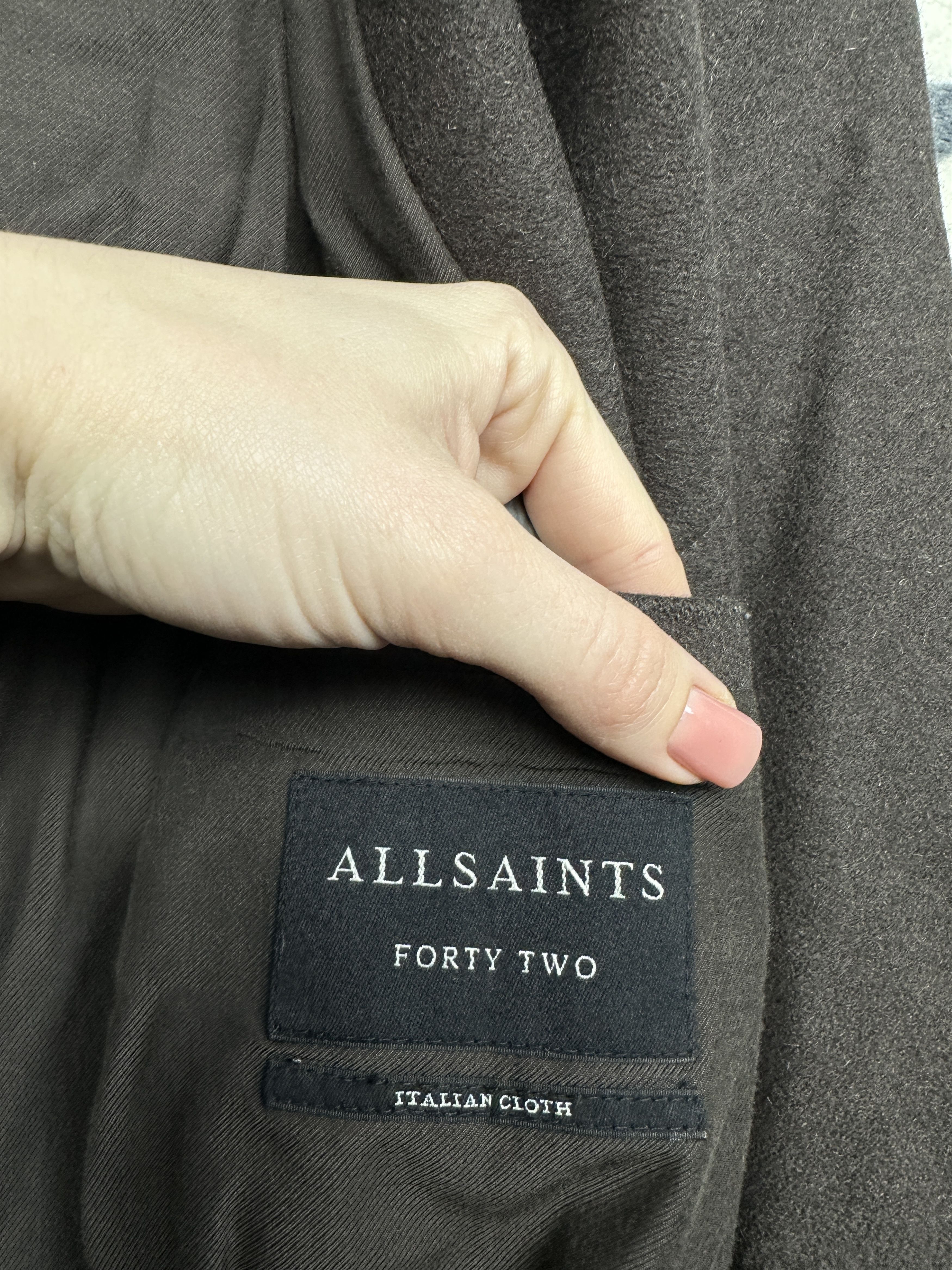 Allsaints Allsaints Mens Banner Wool Coat Jacket Size US L / EU 52-54 / 3 - 4 Thumbnail