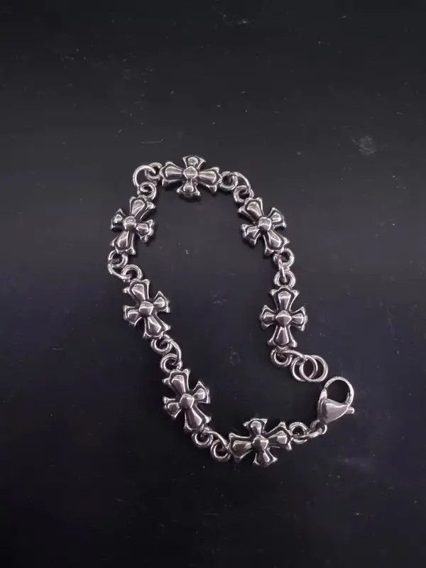 Other Silver Cross Hip Hop Punk Bracelet Size ONE SIZE - 4 Thumbnail