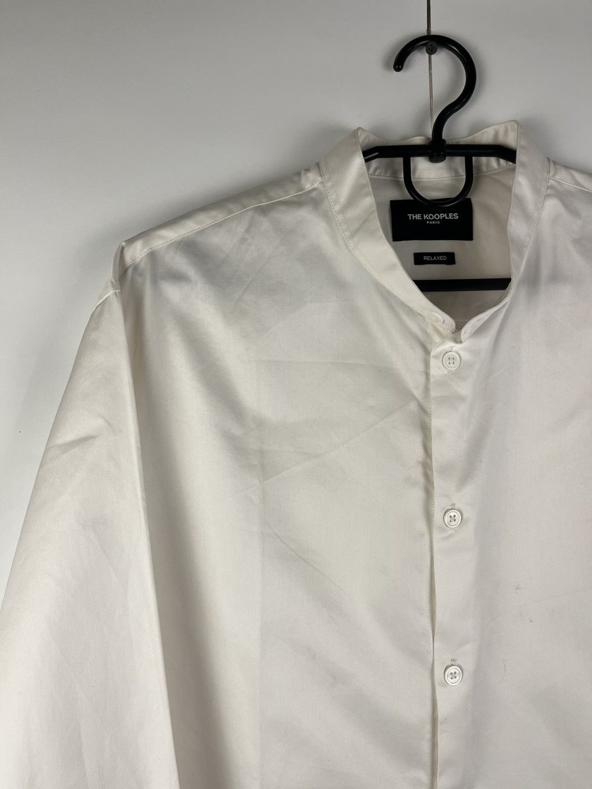 The Kooples The Kooples Solid Men's Cotton Long Sleeve Shirt Button Up Size US M / EU 48-50 / 2 - 2 Thumbnail