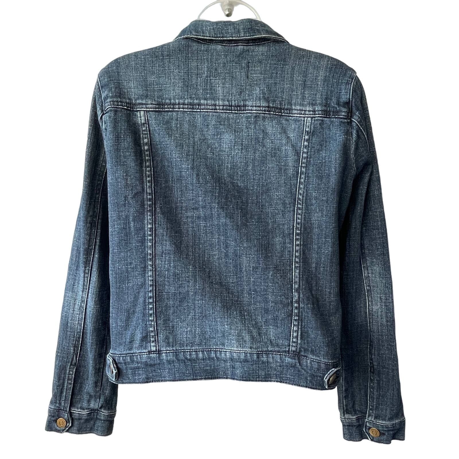 Pistola Pistola Emmen Cropped Dark Wash Denim Jacket Size Medium Size M / US 6-8 / IT 42-44 - 3 Thumbnail