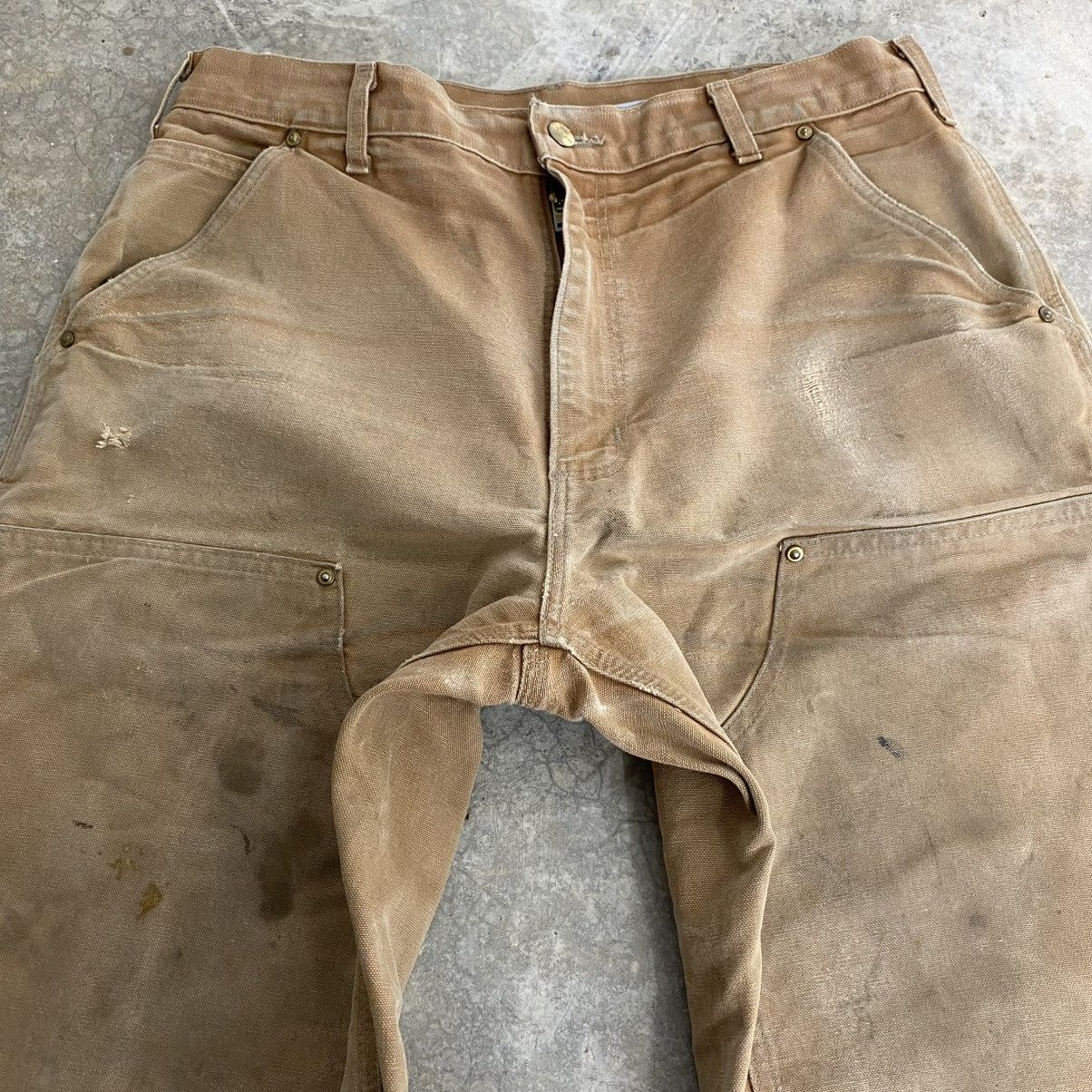 Carhartt Vintage Carhartt Double Knee Faded Tan Carpenter Pants Size US 34 / EU 50 - 9 Thumbnail