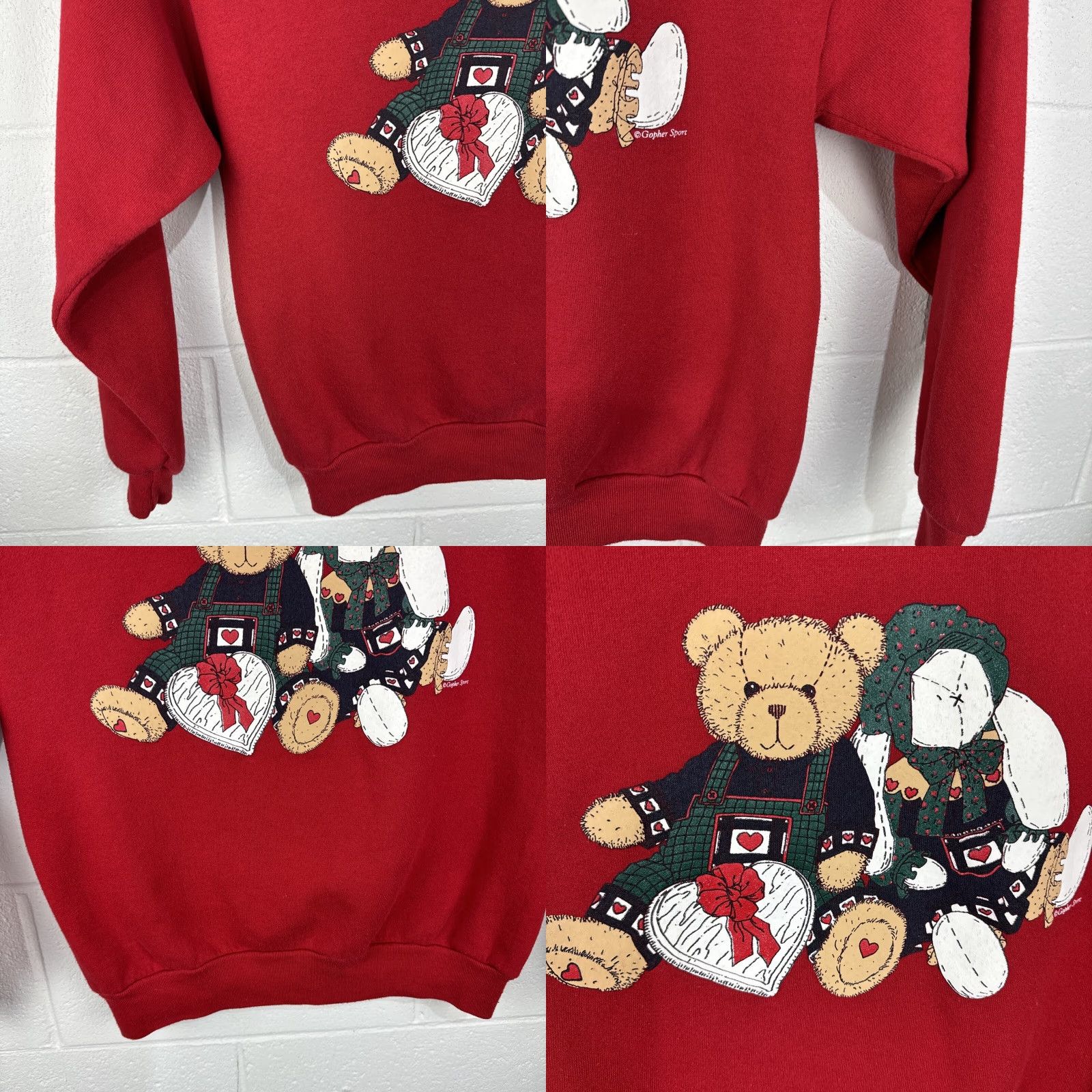 Vintage VINTAGE Gopher Sport Sweatshirt Womens L Red Crewneck Bear Bunny USA Size L / US 10 / IT 46 - 8 Thumbnail
