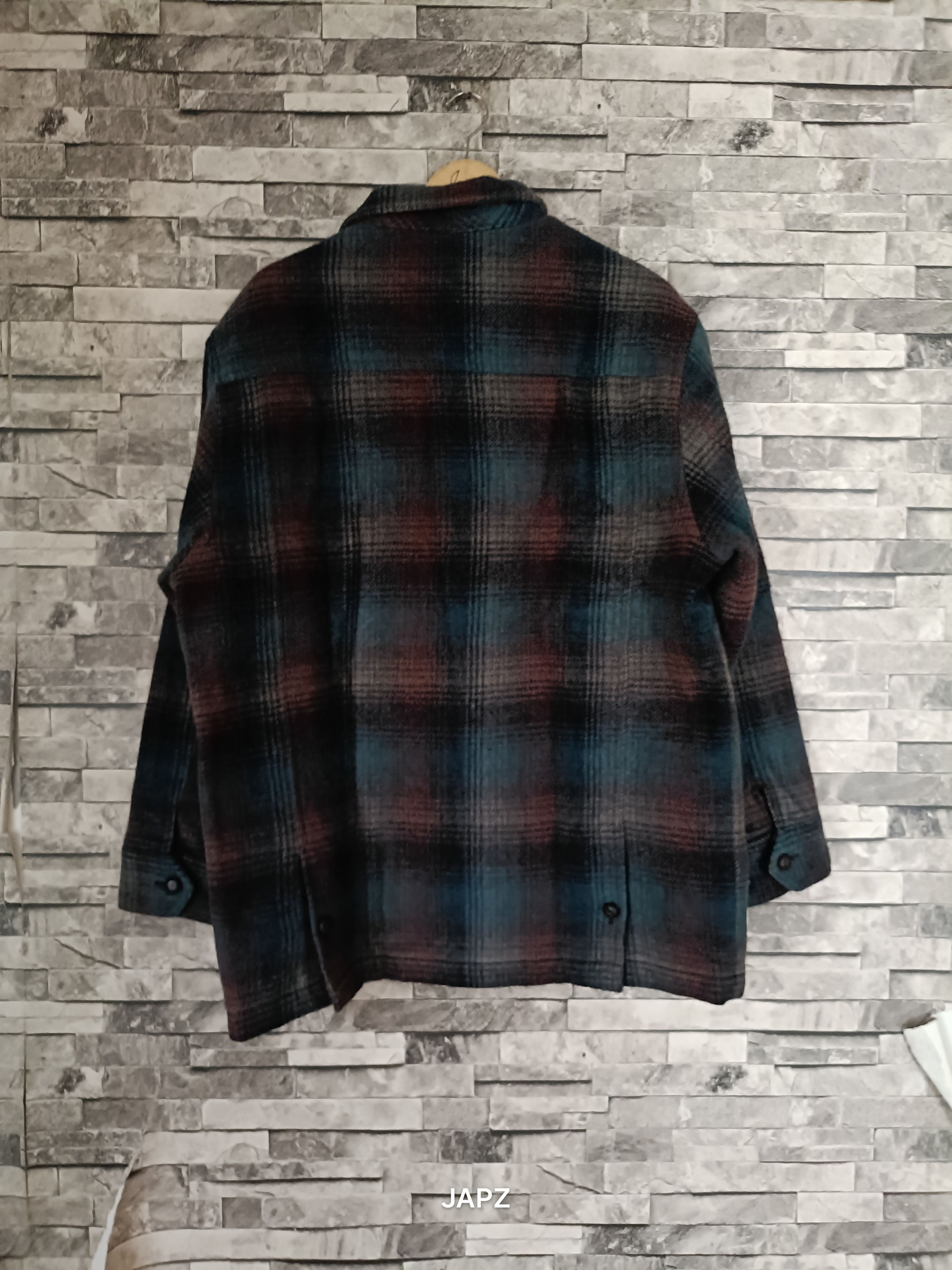 Japanese Brand Vintage be hot heavy weight flannel chore jacket Size US L / EU 52-54 / 3 - 3 Thumbnail