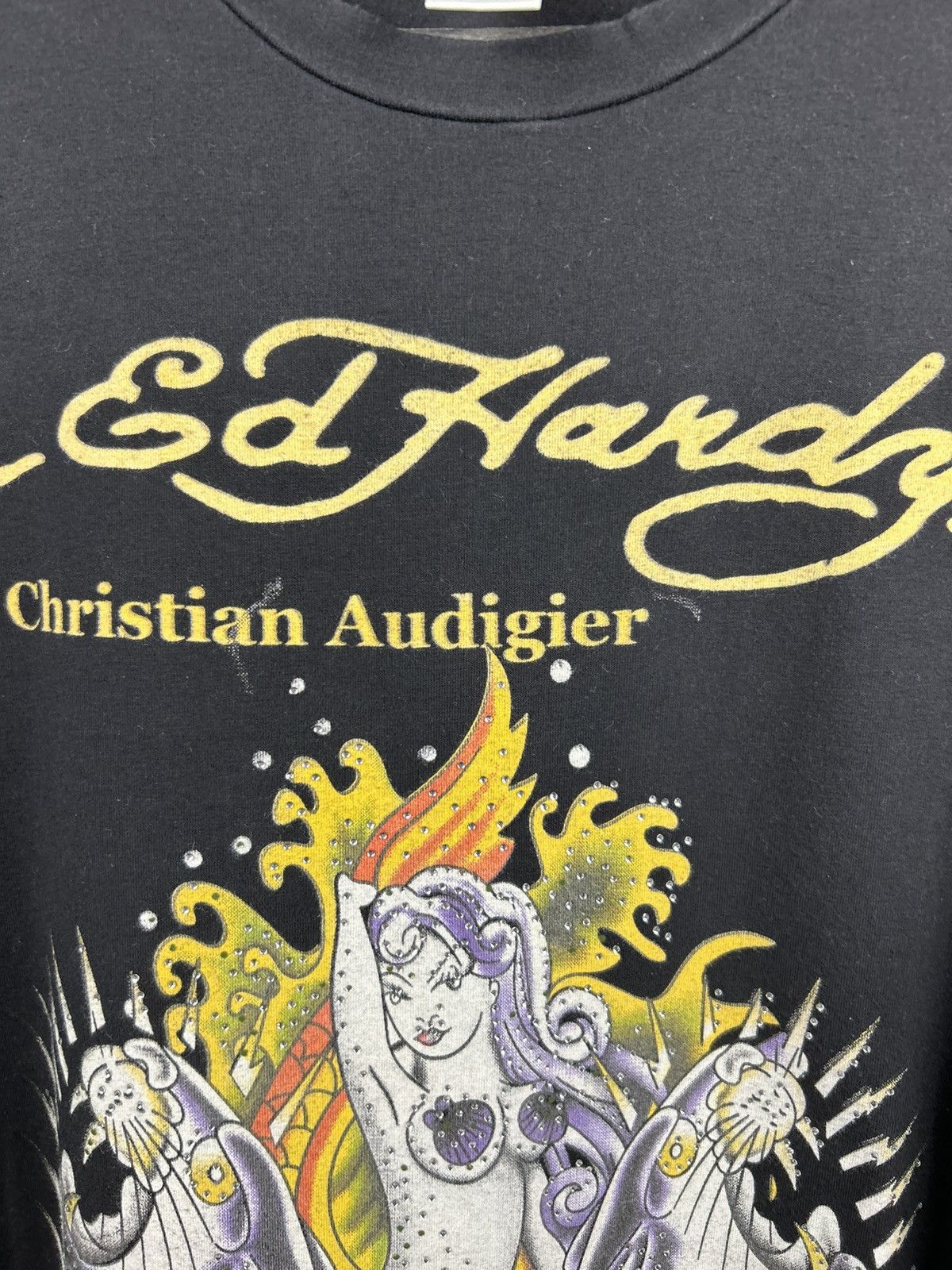 Ed Hardy Vintage Ed Hardy by Christian Audigier Tiger Logo Tee Size US L / EU 52-54 / 3 - 10 Thumbnail