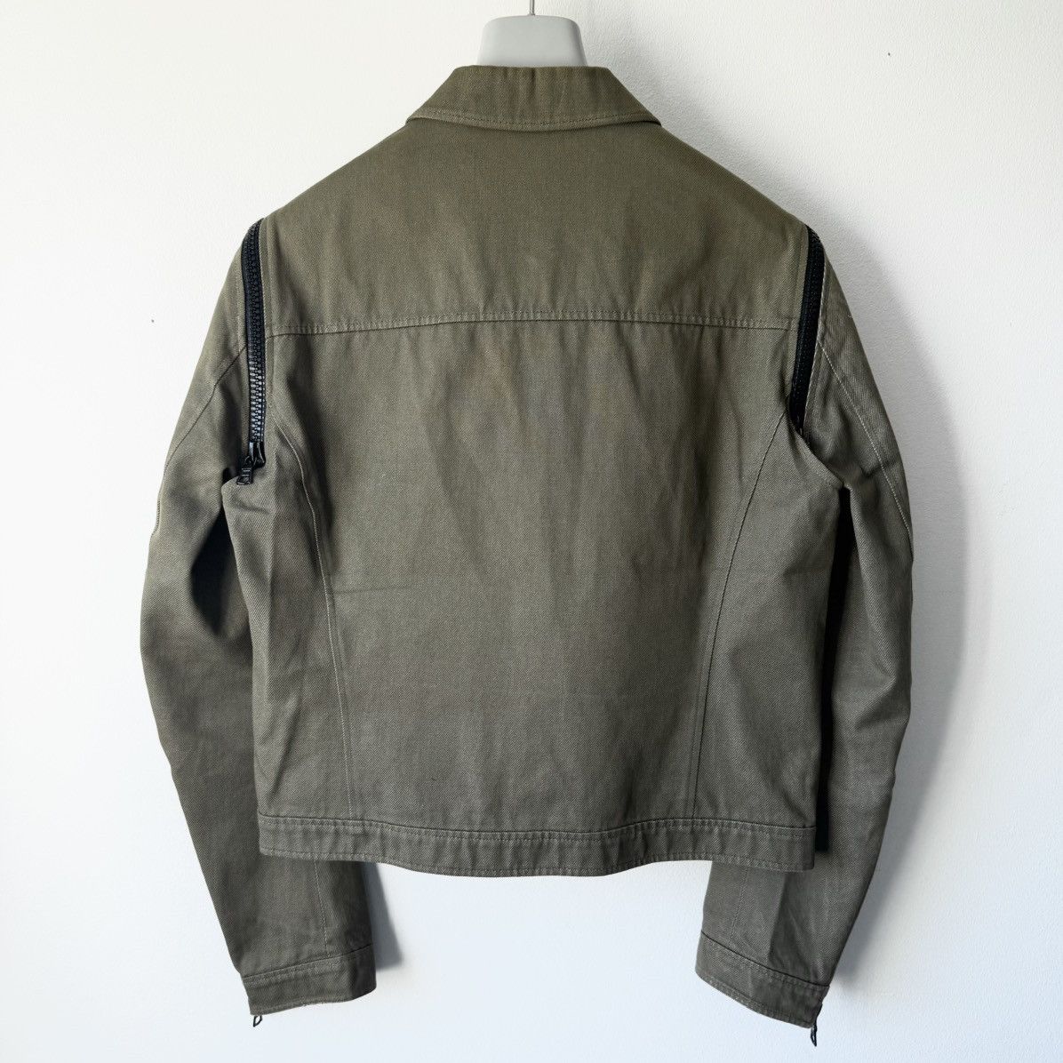 Miu Miu Miu Miu SS2000 Cotton Cropped Zip-Up Modular Denim Jacket Size US M / EU 48-50 / 2 - 4 Thumbnail