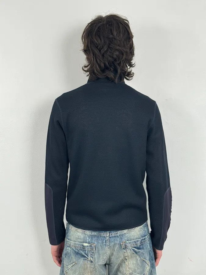 Prada SS1999 Prada Navy Wool Textured Classy Zip-up Sweater Size US S / EU 44-46 / 1 - 3 Thumbnail