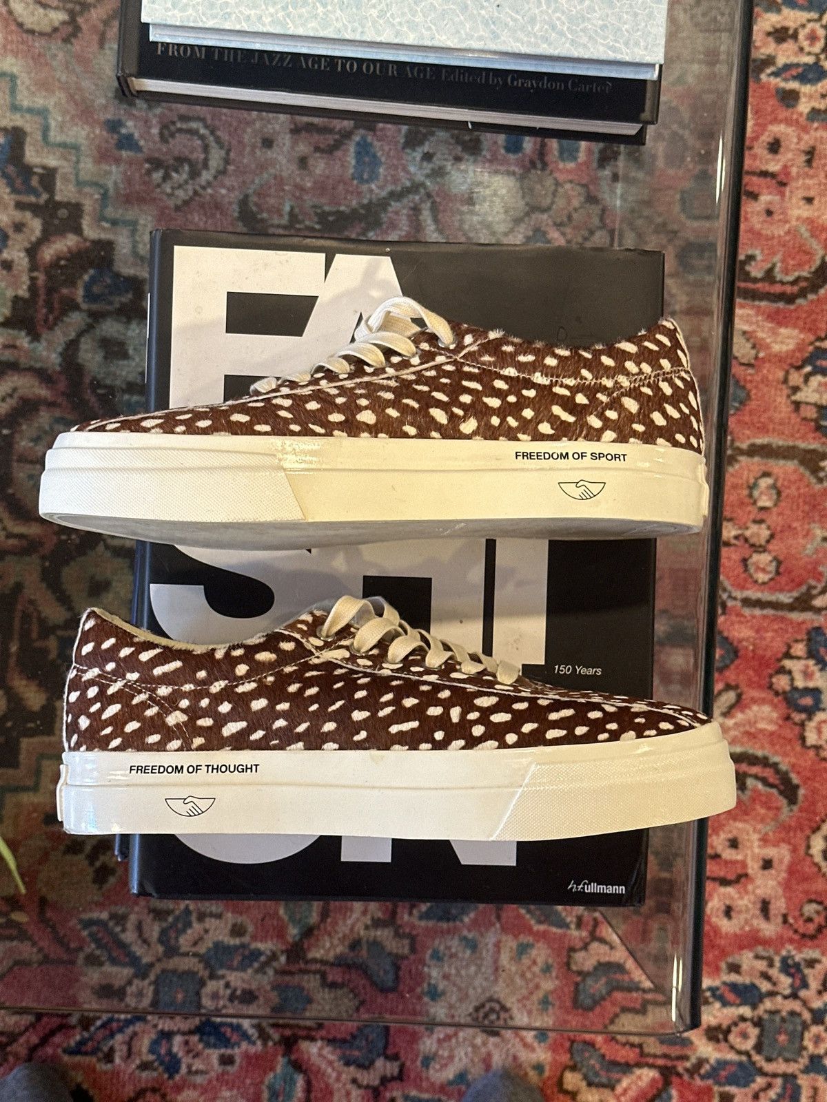 END. × Stepney Workers Club End x Stepney Workers Club animal print sneakers size 12 Size US 12 / EU 45 - 1 Thumbnail