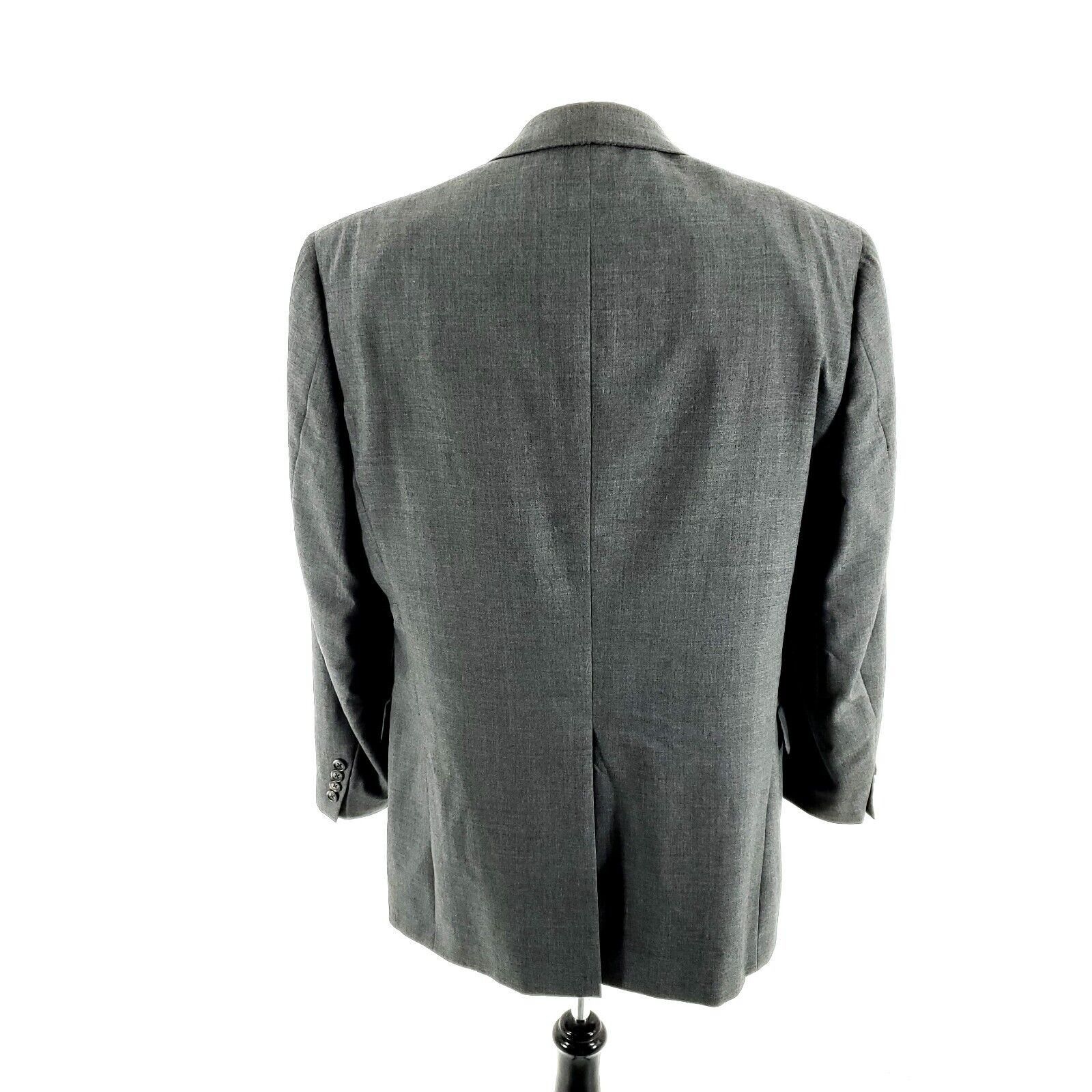 Hart Schaffner Marx Hart Schaffner Marx Worsted Wool Polyester 2 Button Blazer 4 Size 42L - 5 Thumbnail