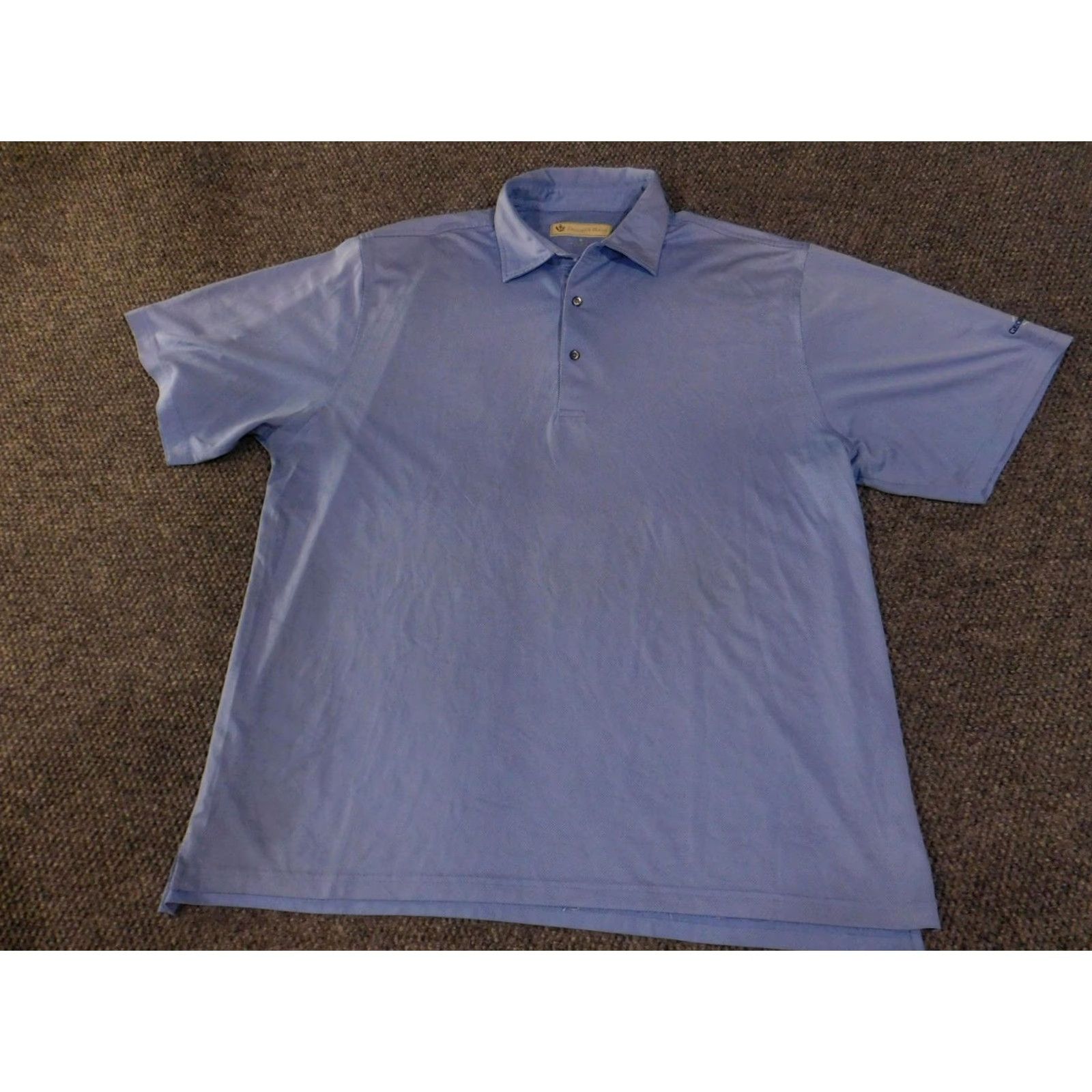 Vintage Donald Ross Polo Shirt Mens XL Light Blue Performance Golf Georgian National Polo Shirt Mens XL Light Blue Golf Shirt Size US XL / EU 56 / 4 - 2 Thumbnail