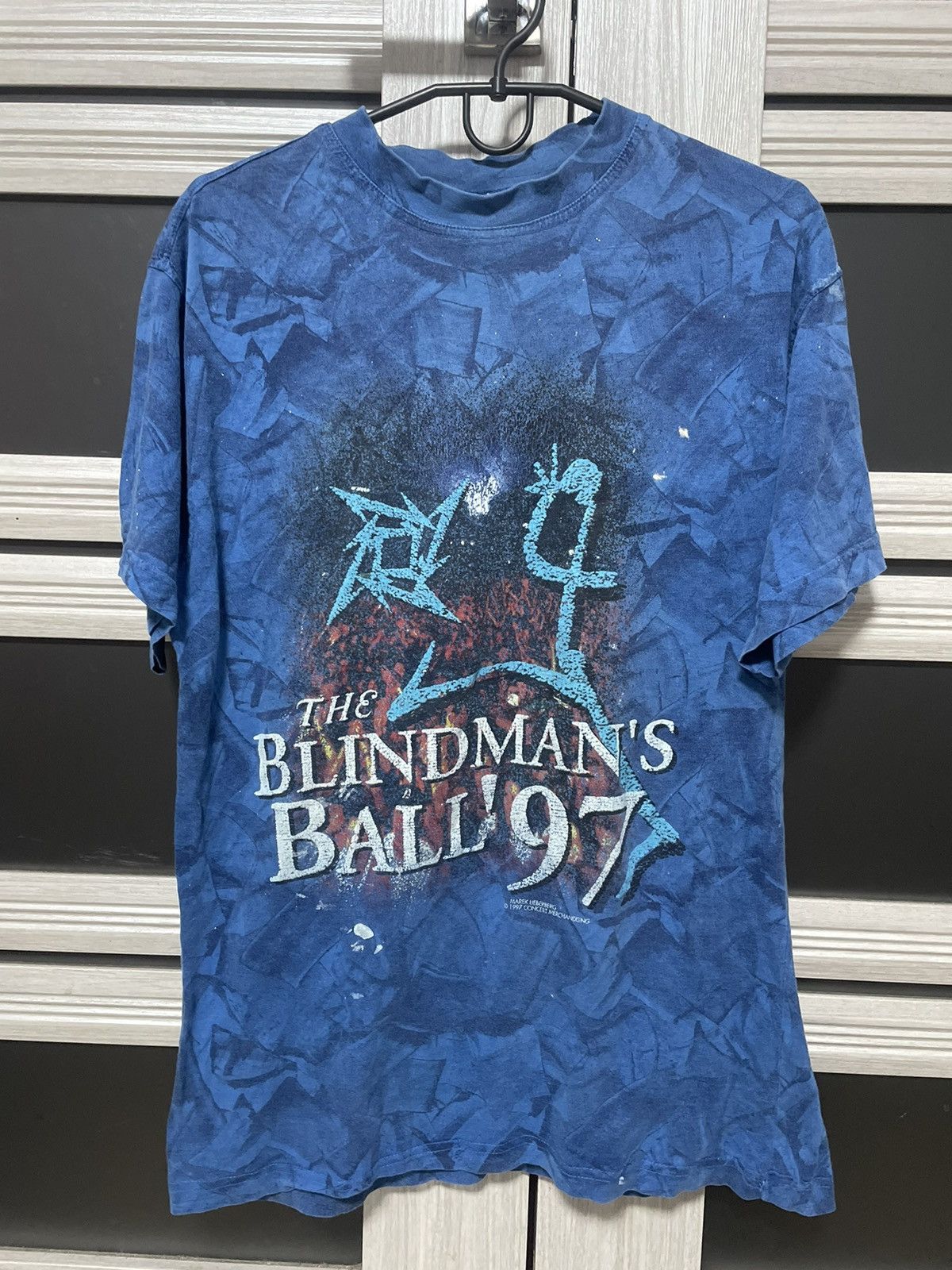 Metallica 1997 Blindman’s Ball Vintage Concert Tour Tee XL