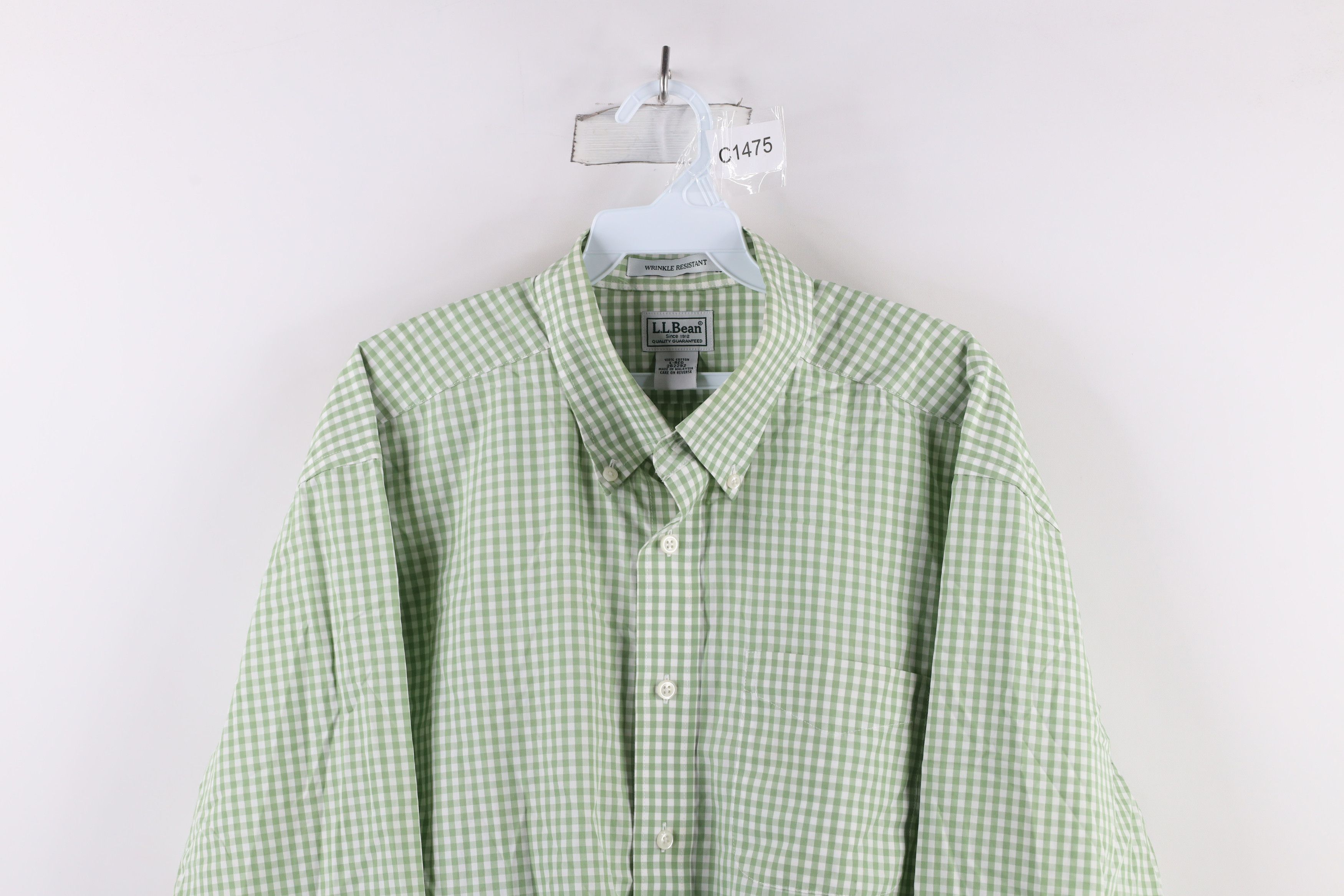 L.L. Bean × Vintage Vintage LL Bean Resistant Collared Button Down Shirt Plaid Size US L / EU 52-54 / 3 - 2 Thumbnail
