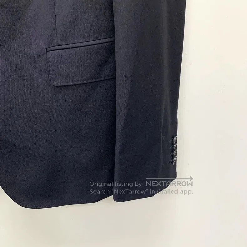 Ermenegildo Zegna Zegna Black Wool Collar Button Coat. Size US L / EU 52-54 / 3 - 4 Thumbnail