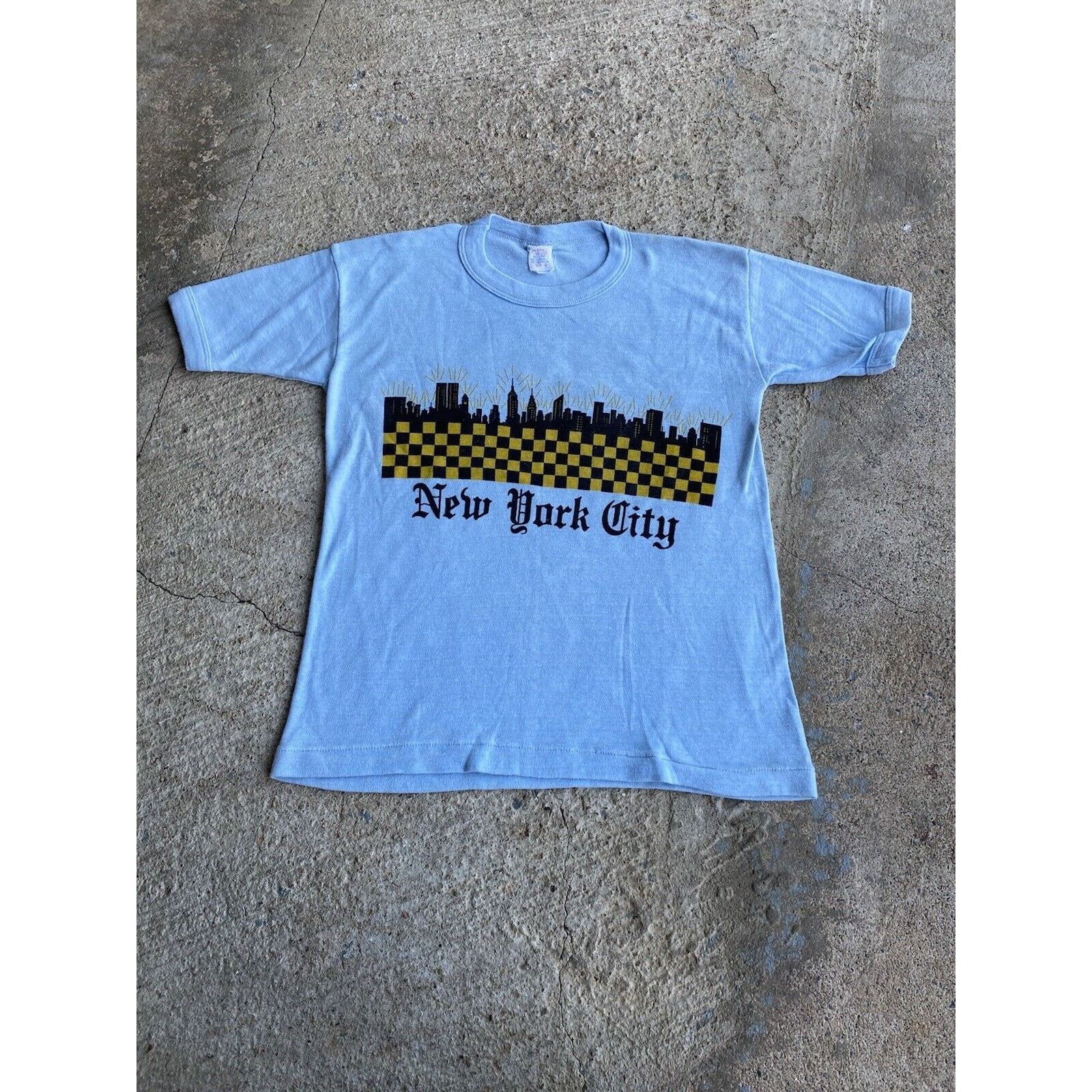 Vintage Vintage 70’s New York City Reinforced Collar Shirt Size US S / EU 44-46 / 1 - 1 Thumbnail