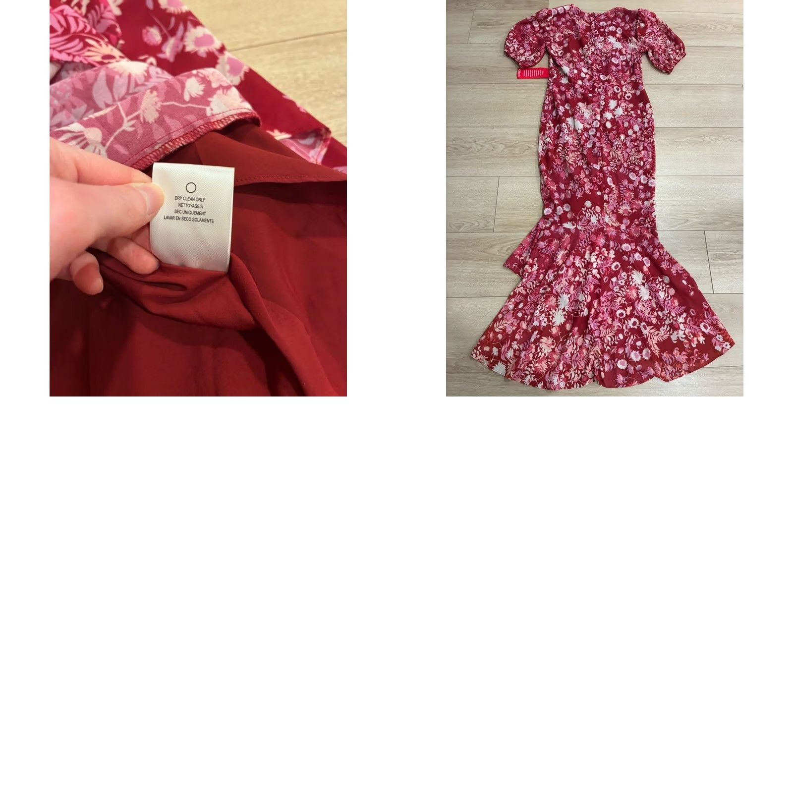 Sachin & Babi NWT Sachin + Babi Erin Pink Puff Sleeve Floral Midi Dress Size 8 Size M / US 6-8 / IT 42-44 - 8 Thumbnail