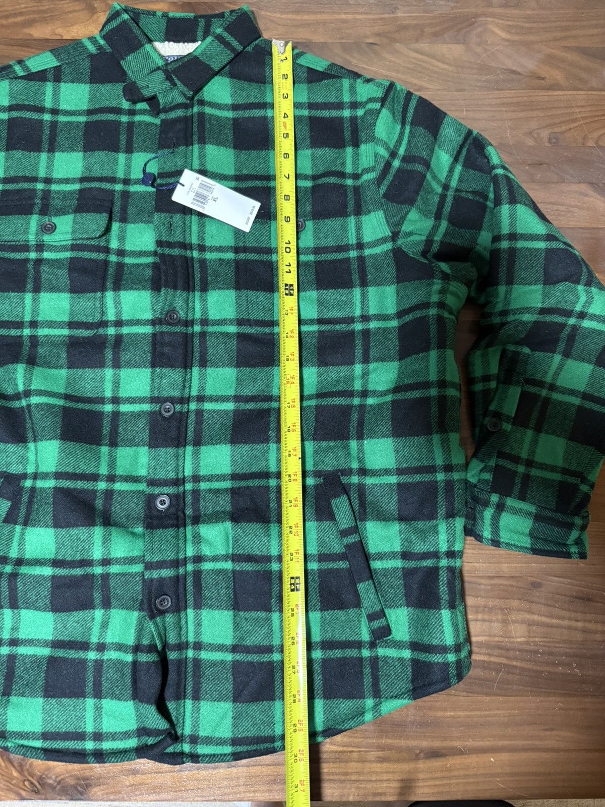 Polo Ralph Lauren Polo Ralph Lauren Fleece-Lined Green Plaid Shirt Jacket XL Size US XL / EU 56 / 4 - 11 Thumbnail