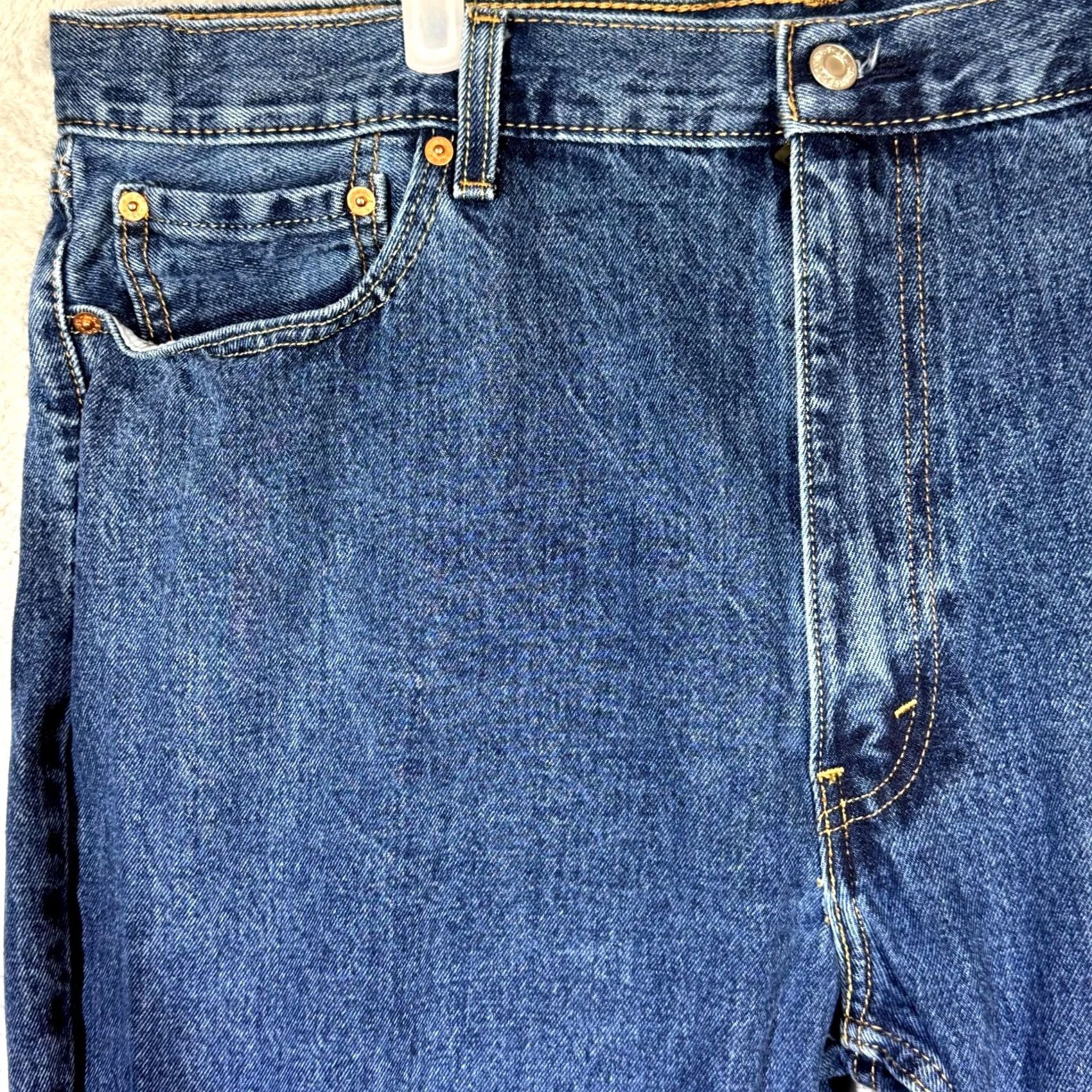 Levi's Levi's 550 Mens Jeans 42x32 Blue Denim Relaxed Fit Mid Rise Straight Leg Size US 42 / EU 58 - 3 Thumbnail