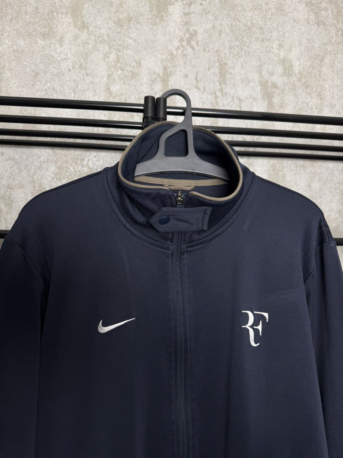 Nike Roger Federer Nike Dri Fit Dark Blue Tennis Full Zip Jacket Size US XL / EU 56 / 4 - 6 Thumbnail