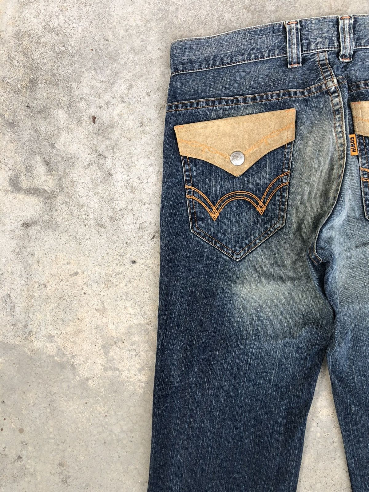 Who Decides War Japanese Edwin Navajo Flared Jeans Bootcut Distressed Size US 33 - 9 Thumbnail