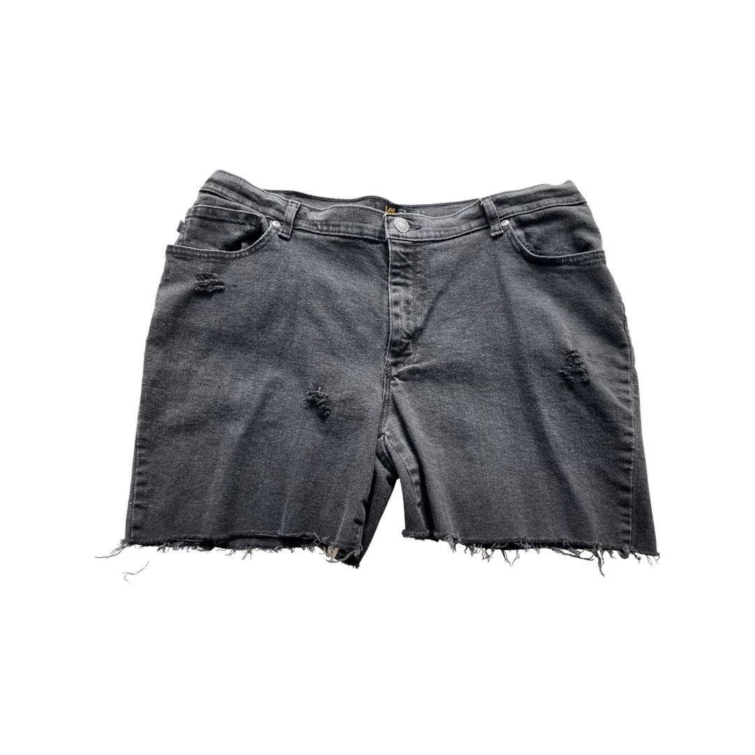 Lee Lees Vintage Black Denim Cutoff Shorts 36 Waist Size 36" / US 14 / IT 50 - 1 Thumbnail
