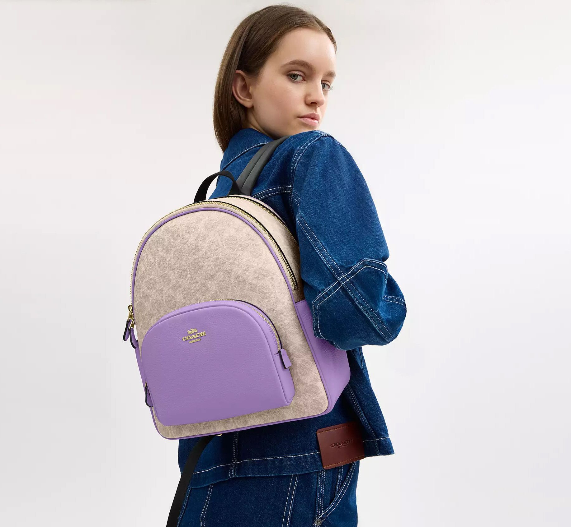 Coach Court Backpack In Signature Canvas CZ176 Size ONE SIZE - 7 Thumbnail